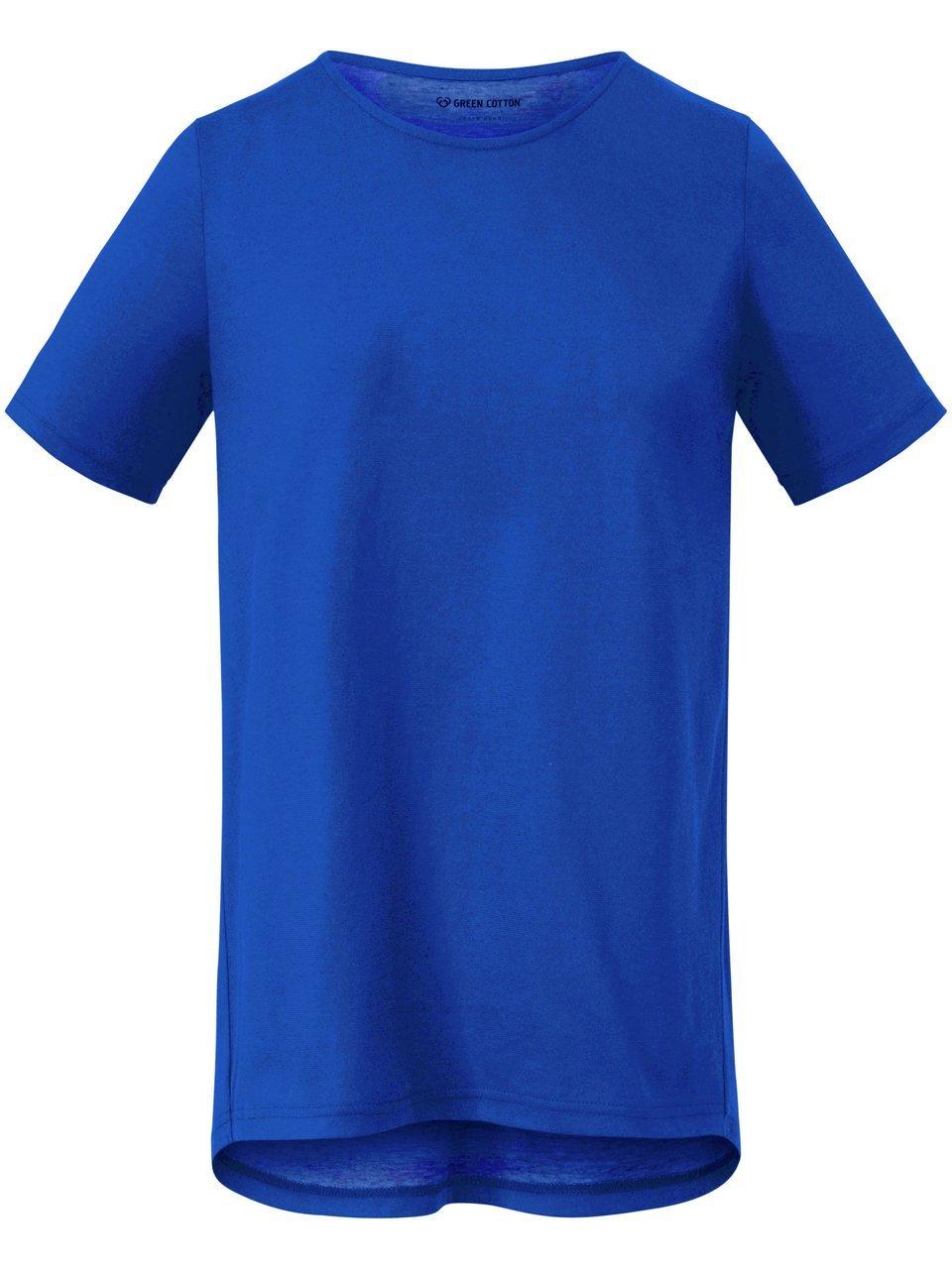 Rundhals-Shirt Benedikte Green Cotton blau günstig online kaufen