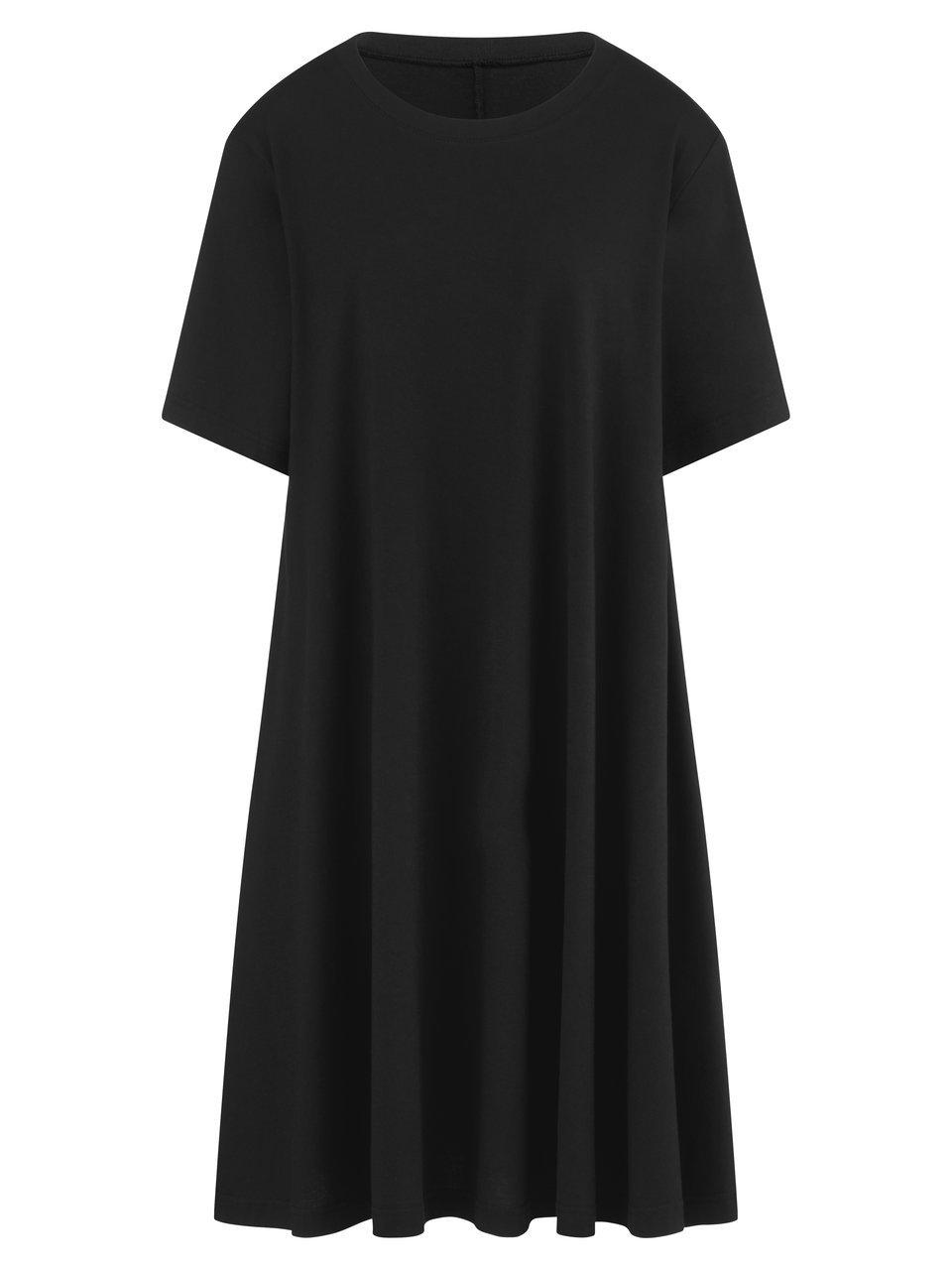 Jersey-Kleid Rundhals-Ausschnitt Emilia Lay schwarz günstig online kaufen