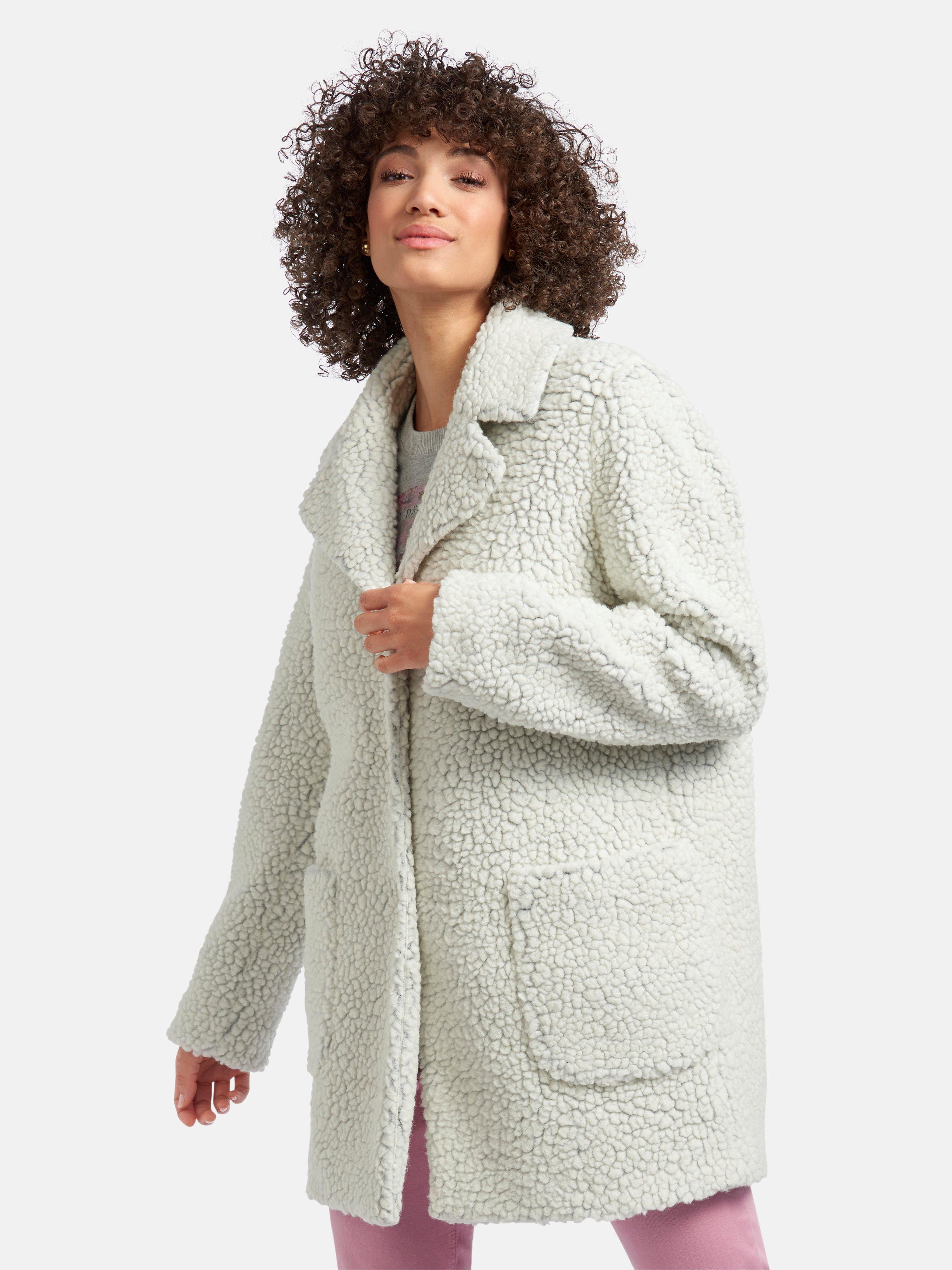 Mybc Jacke Im Teddy Look Sand