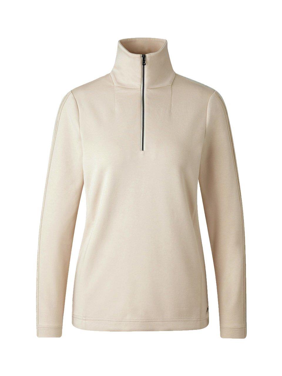 Sweatshirt hoch schließbarem Troyerkragen Bogner beige günstig online kaufen