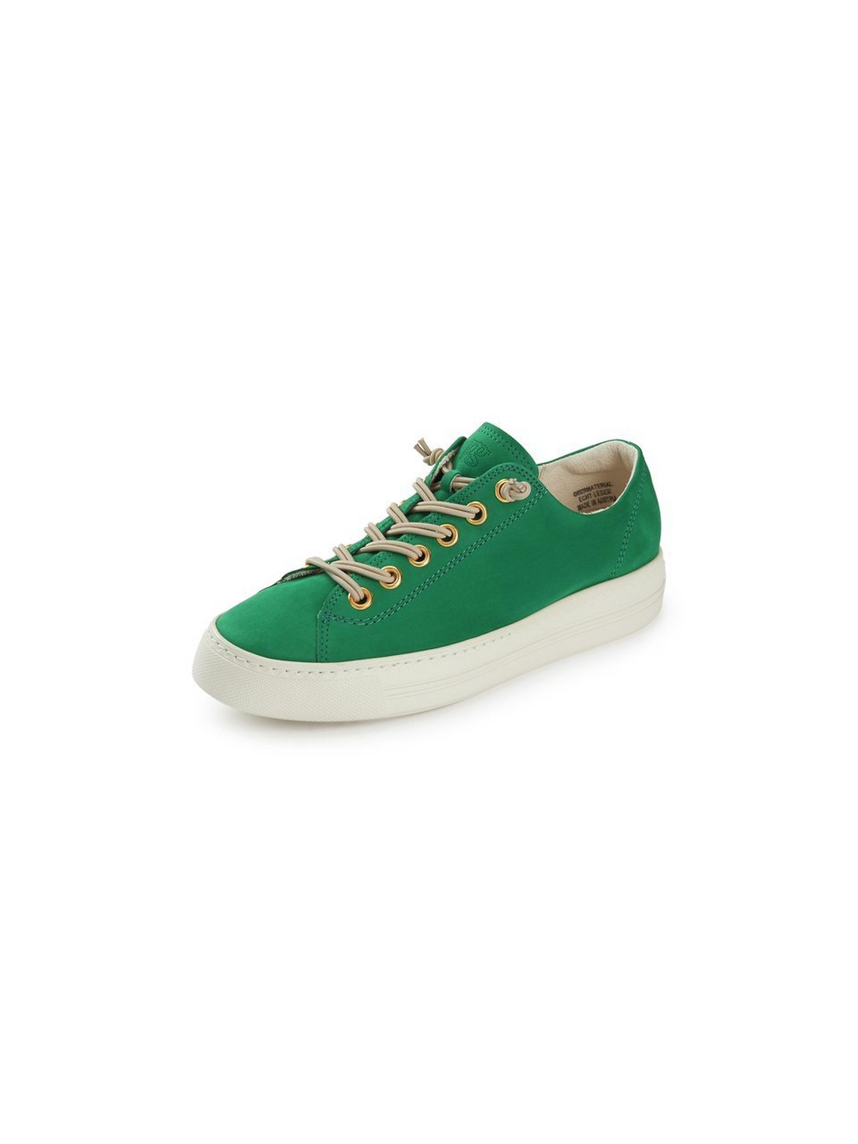 Sneakers elastische vetersluiting Van Paul Green groen