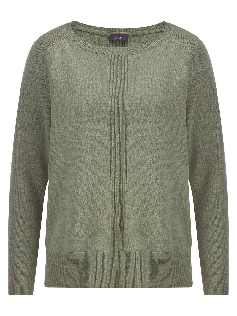 BASLER trui ronde hals Van  groen