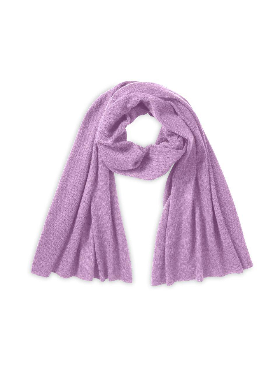 Peter Hahn Sjaal zijde en kasjmier Van  paars