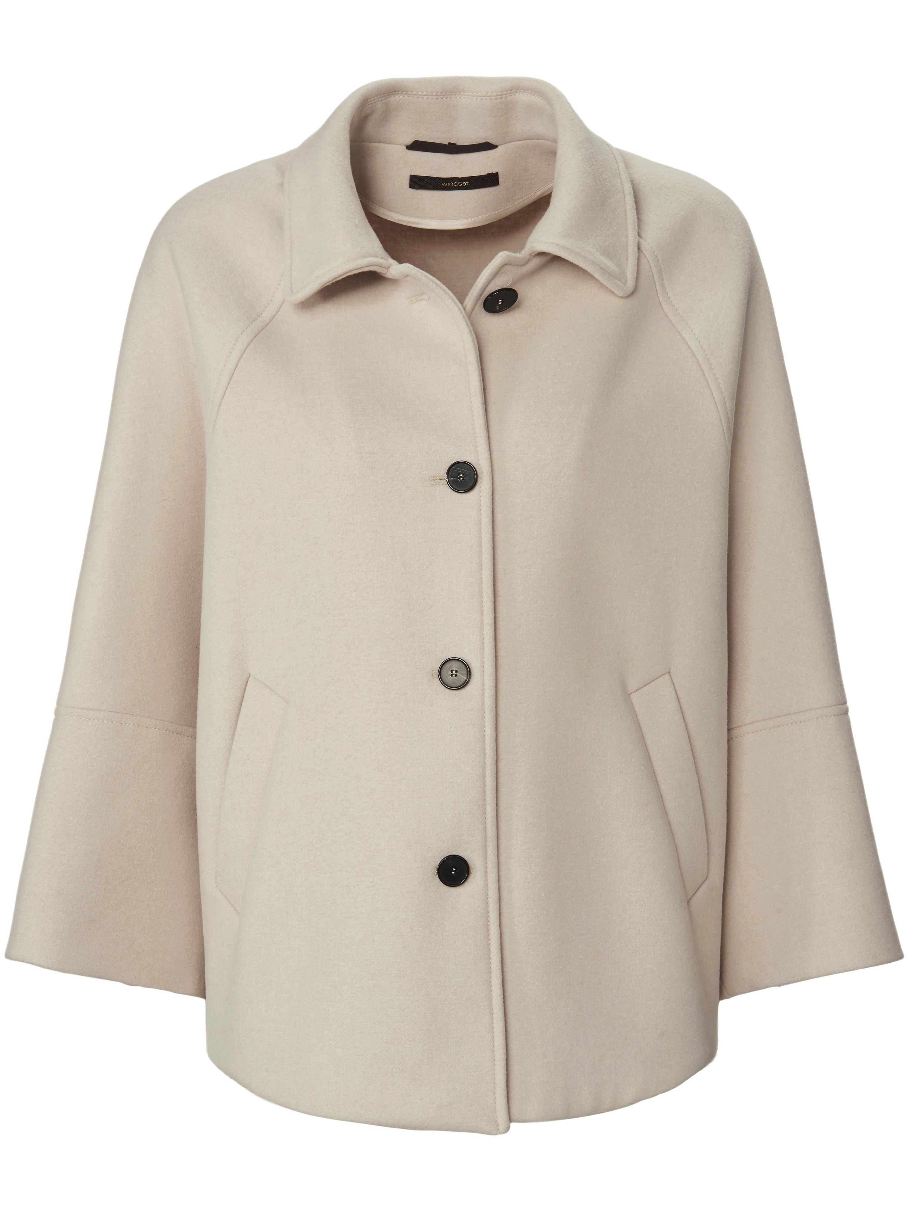 La veste cape avec manches 3/4 raglan  Windsor beige taille 40