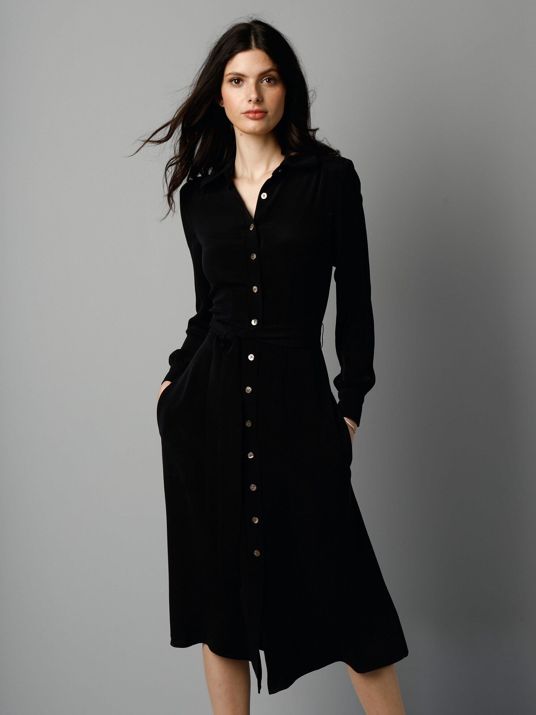 GOAT - Hemdblusen-Kleid aus 100% Seide