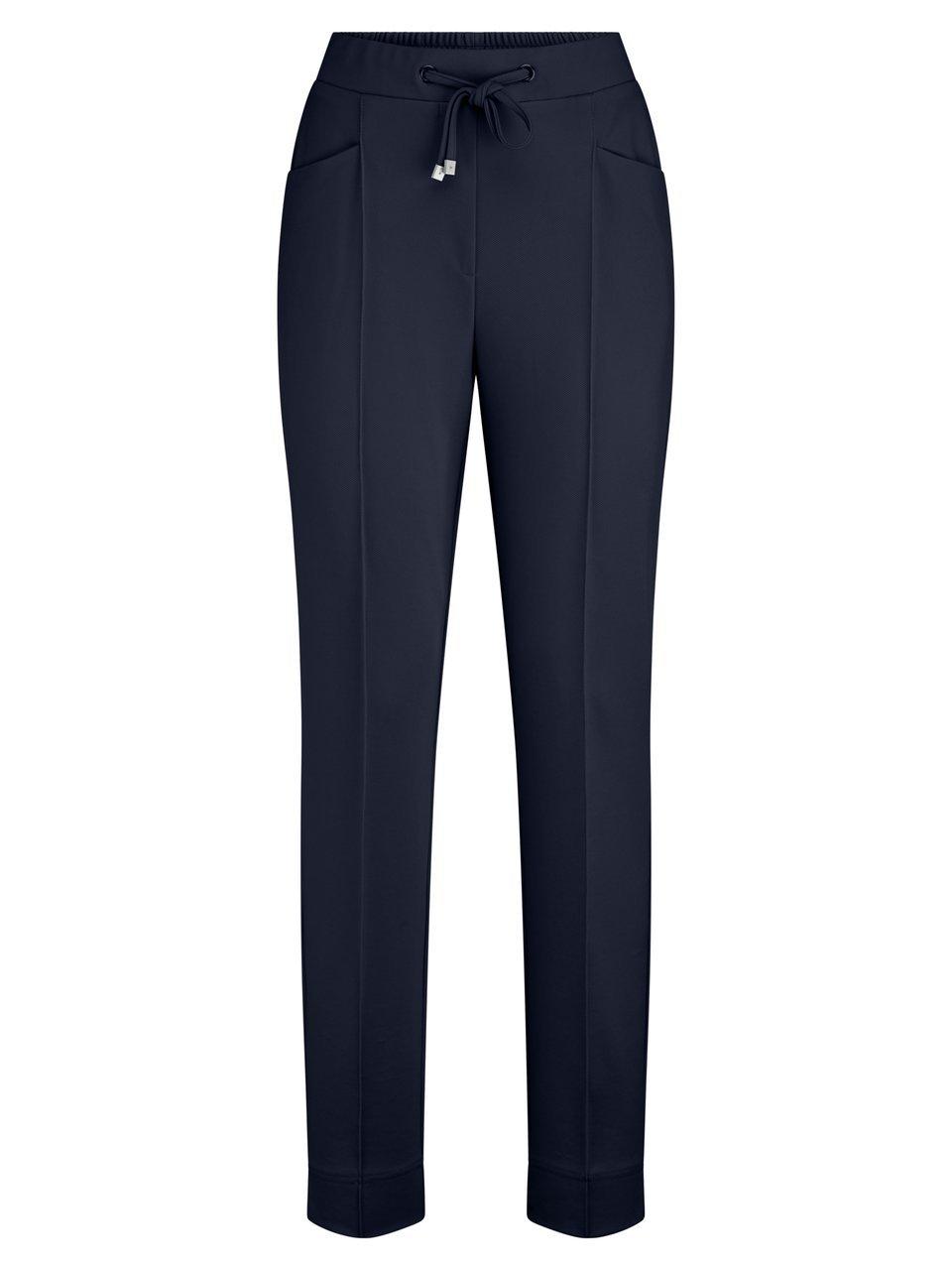 Knöchellange Slim Fit-Jersey-Hose Peter Hahn blau günstig online kaufen