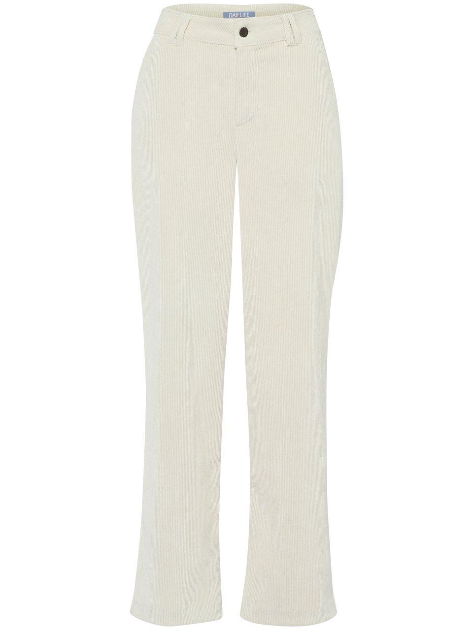 Wide Leg corduroy broek Van DAY.LIKE beige