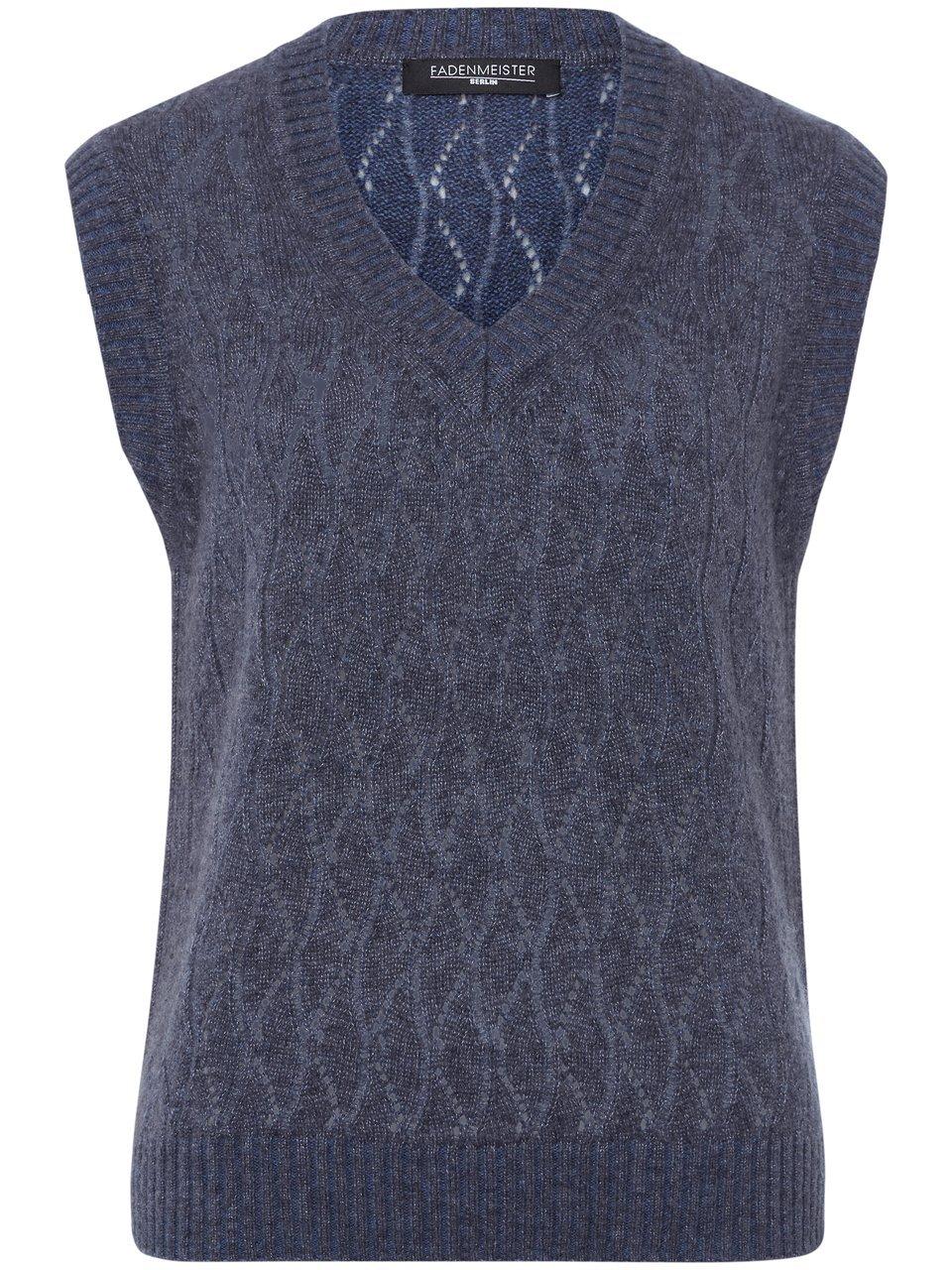Sweatervest Van Fadenmeister Berlin blauw