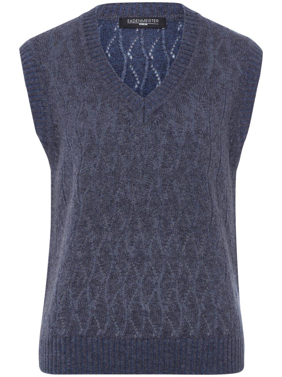 Sweatervest Van Fadenmeister Berlin blauw