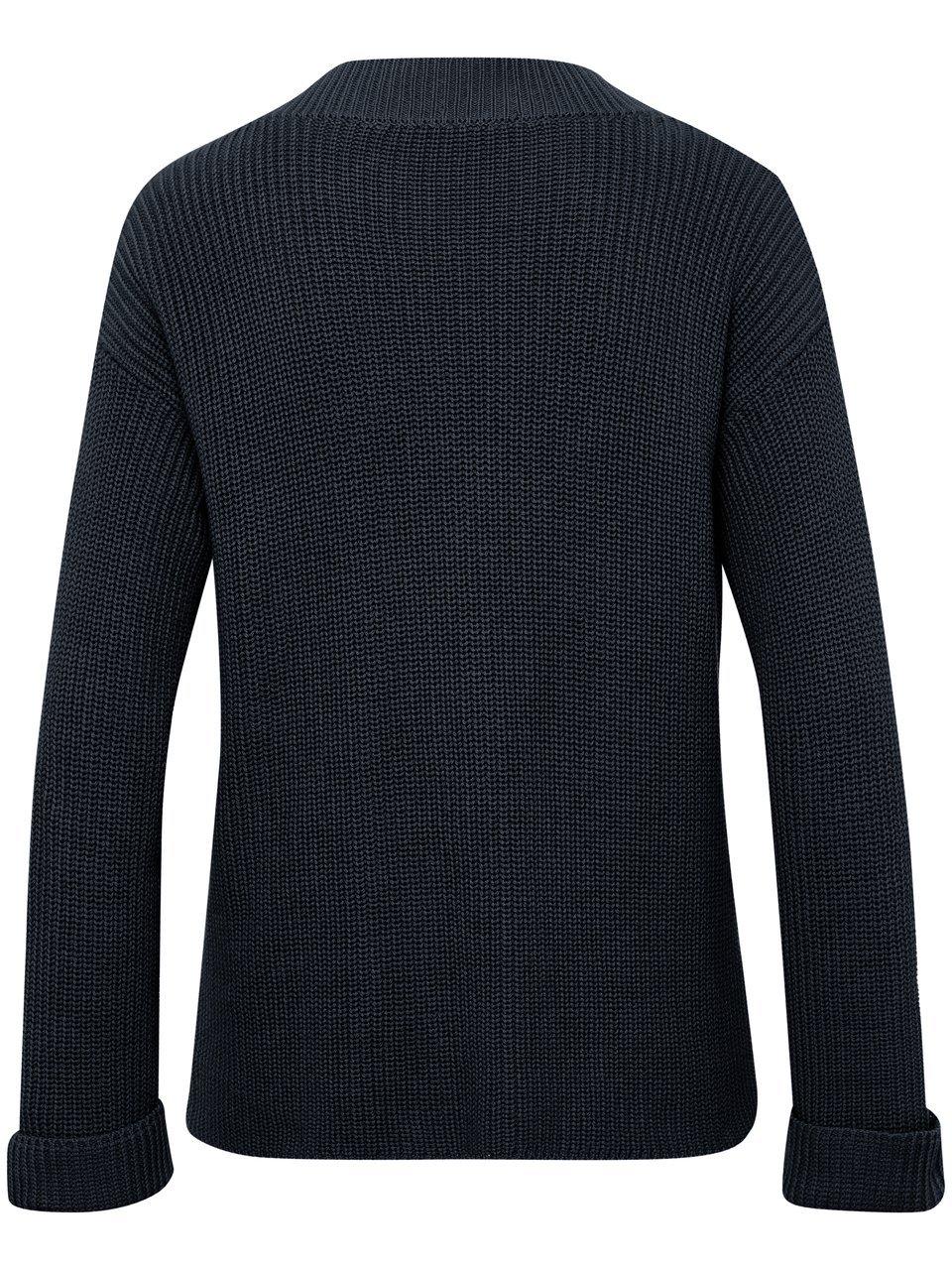 Thumbnail - Strickjacke V-Ausschnitt Peter Hahn blau