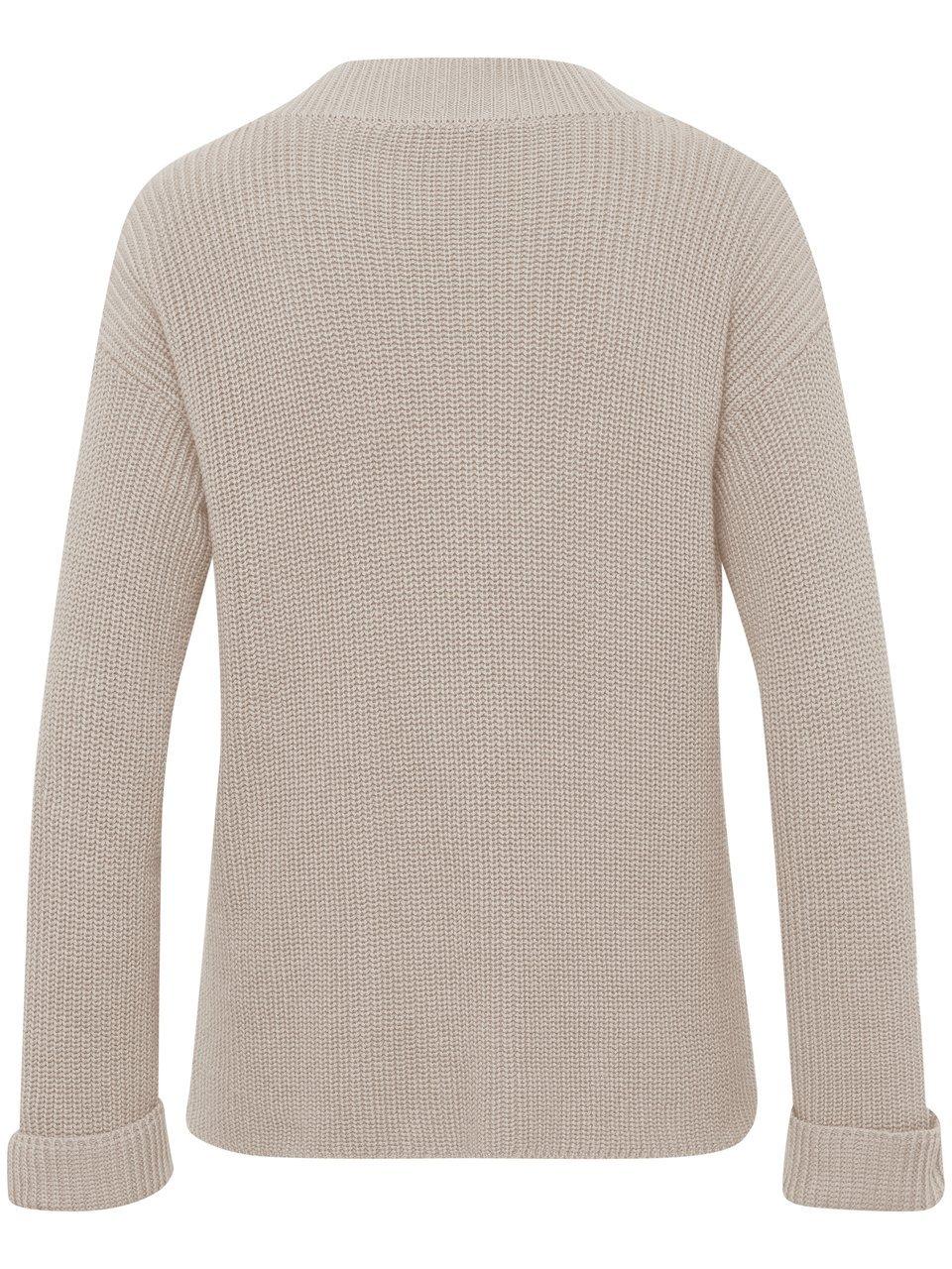Thumbnail - Strickjacke V-Ausschnitt Peter Hahn beige