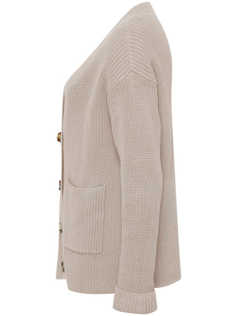 Thumbnail - Strickjacke V-Ausschnitt Peter Hahn beige