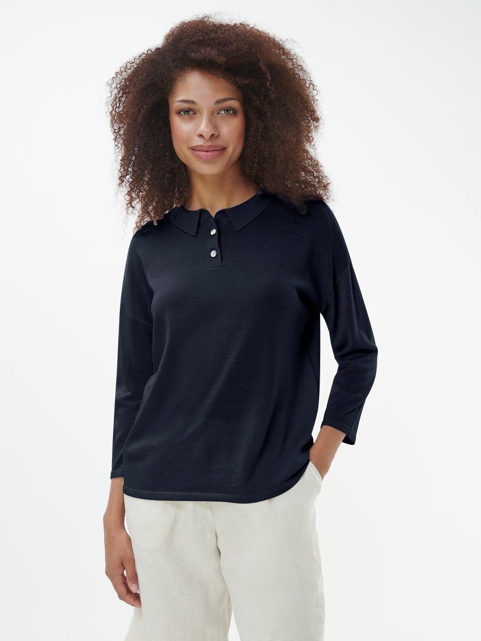 Peter Hahn - Polo-Pullover mit 3/4-Arm