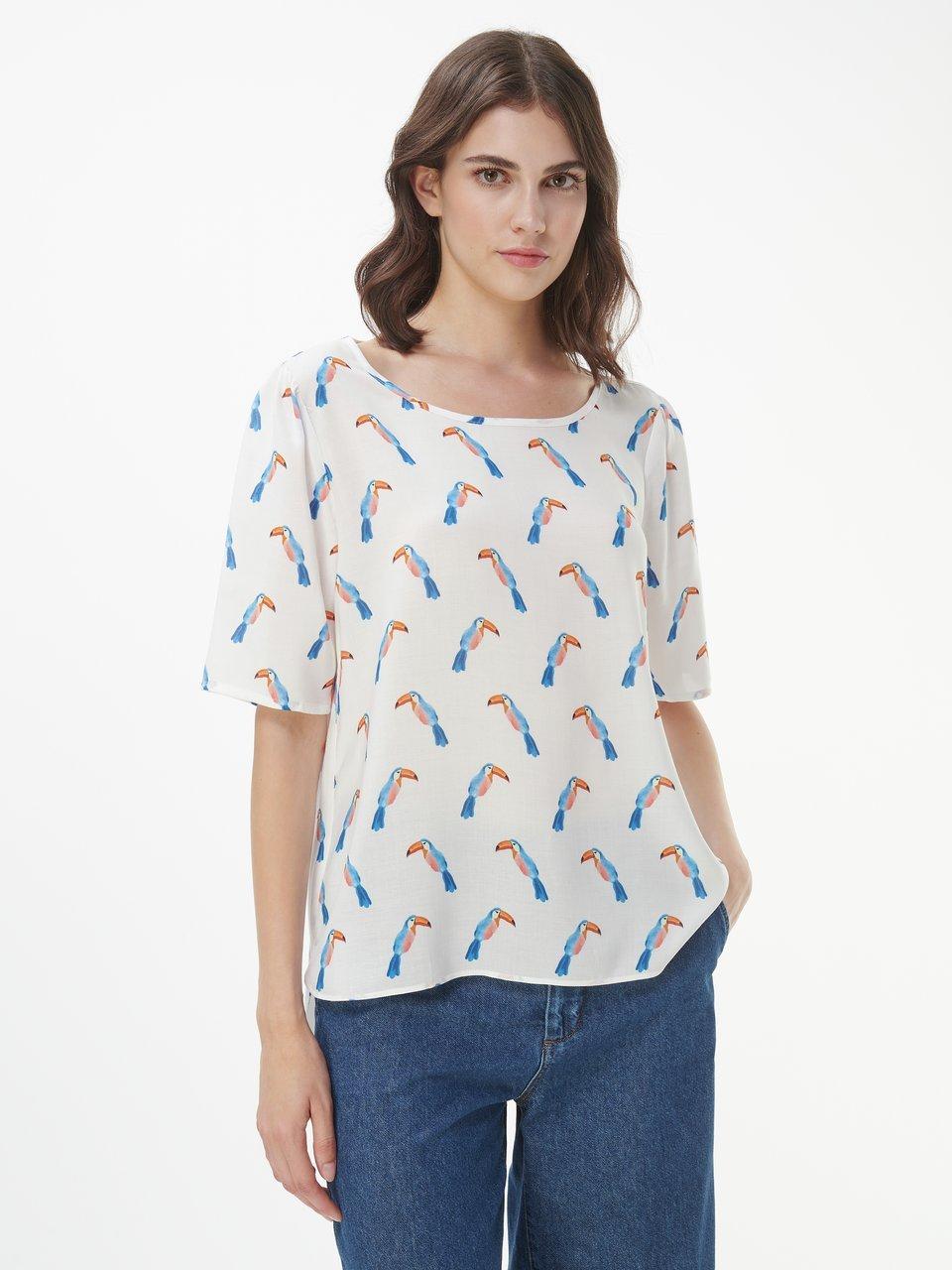 Peter Hahn - Bluse mit Rundhals-­Ausschnitt