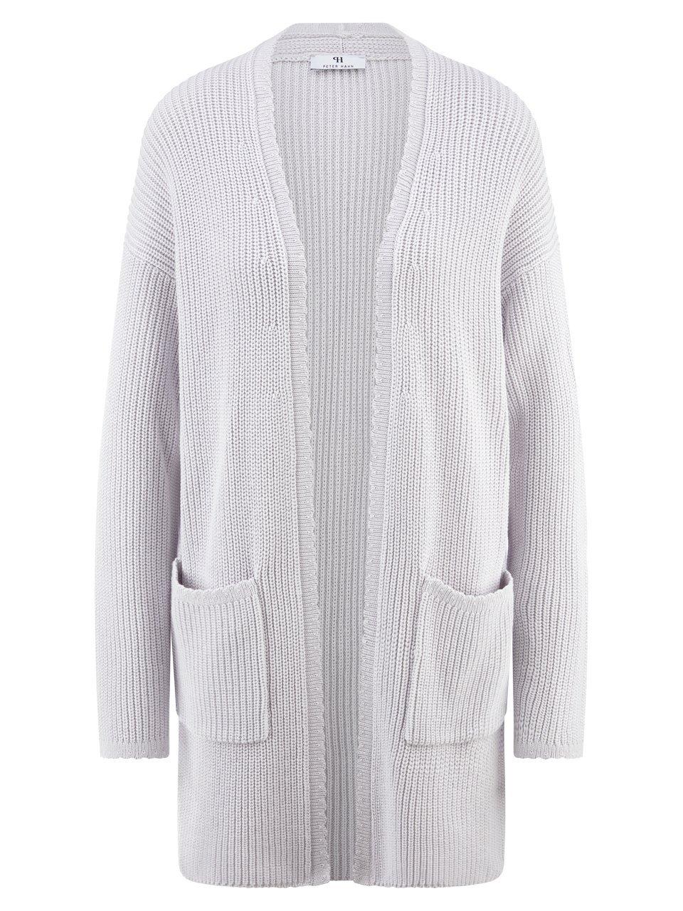 Long-Strickjacke Peter Hahn grau günstig online kaufen