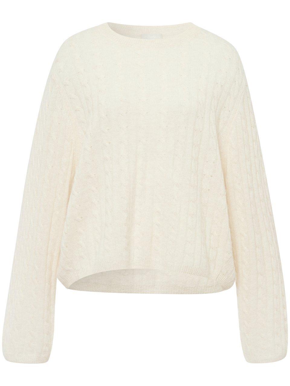 Trui ronde hals 100% kasjmier Van include beige