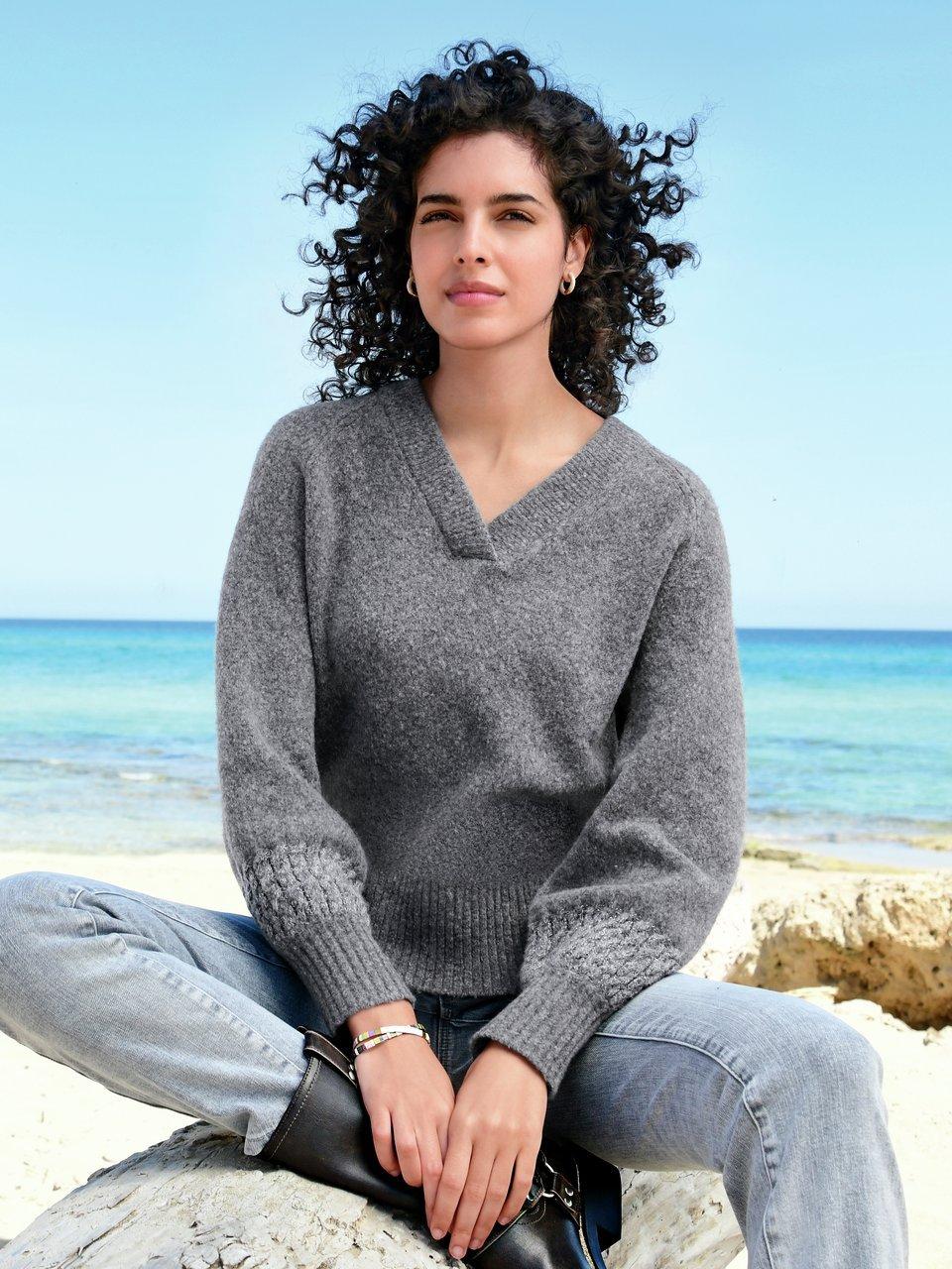 Pull col v gris hotsell