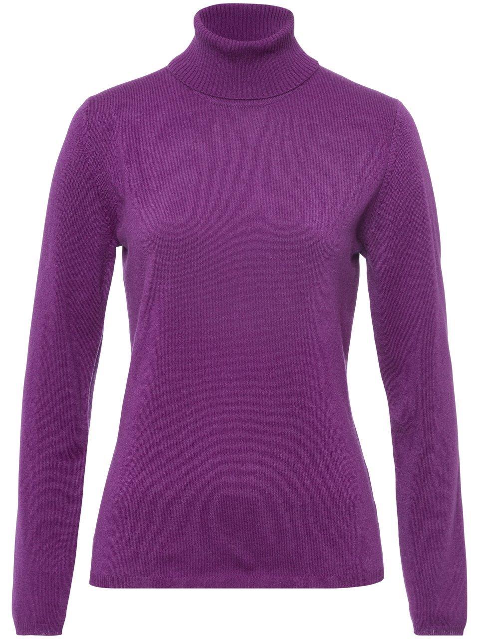 Rollkragen-Pullover aus Schurwolle und Kaschmir include lila günstig online kaufen
