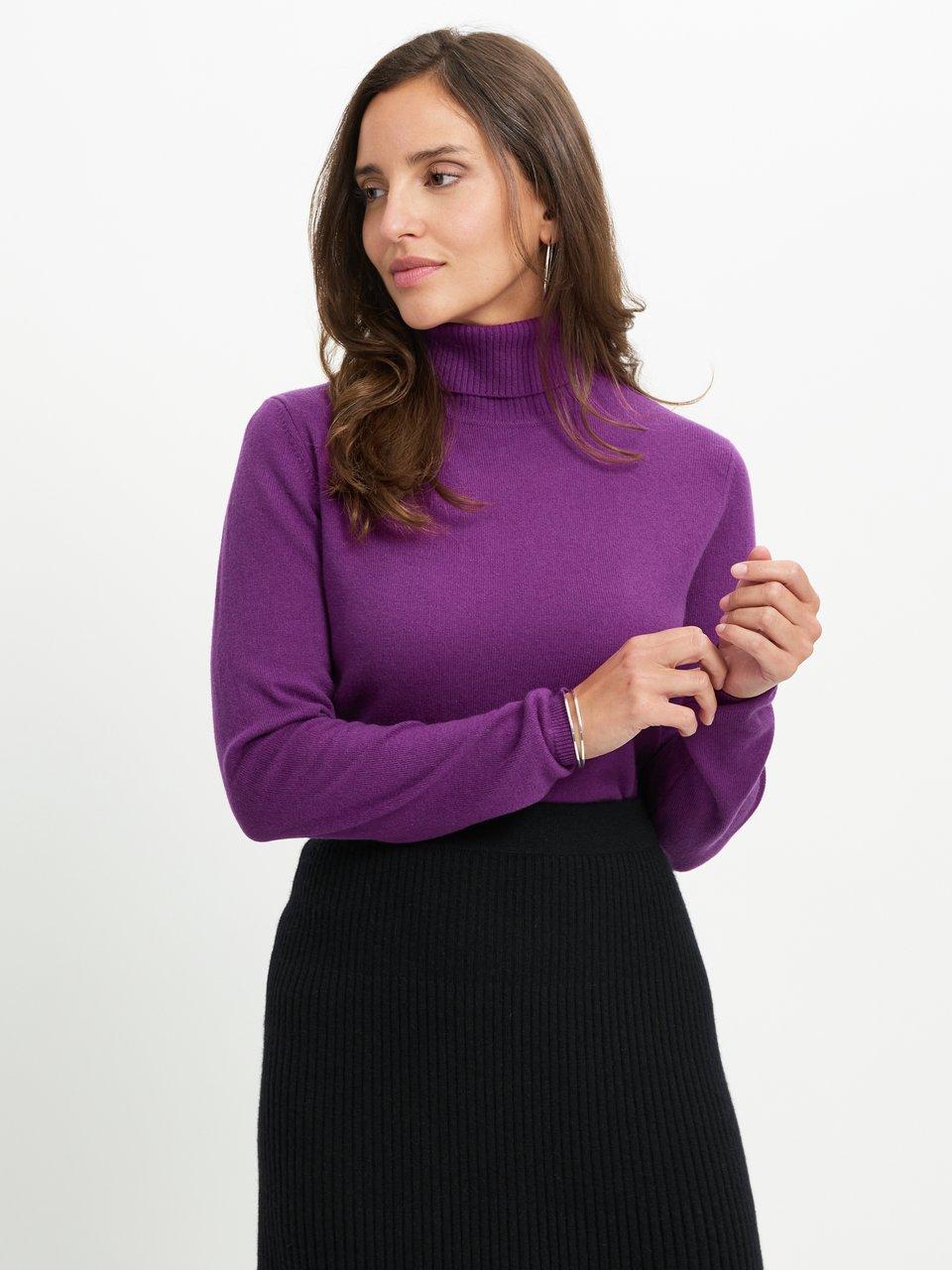 include Le pull col roule violet