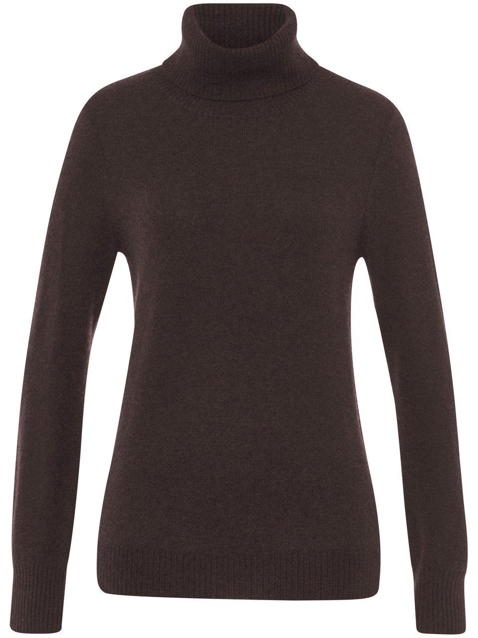 Rollkragen-Pullover aus 100% Premium-Kaschmir Peter Hahn Cashmere braun günstig online kaufen