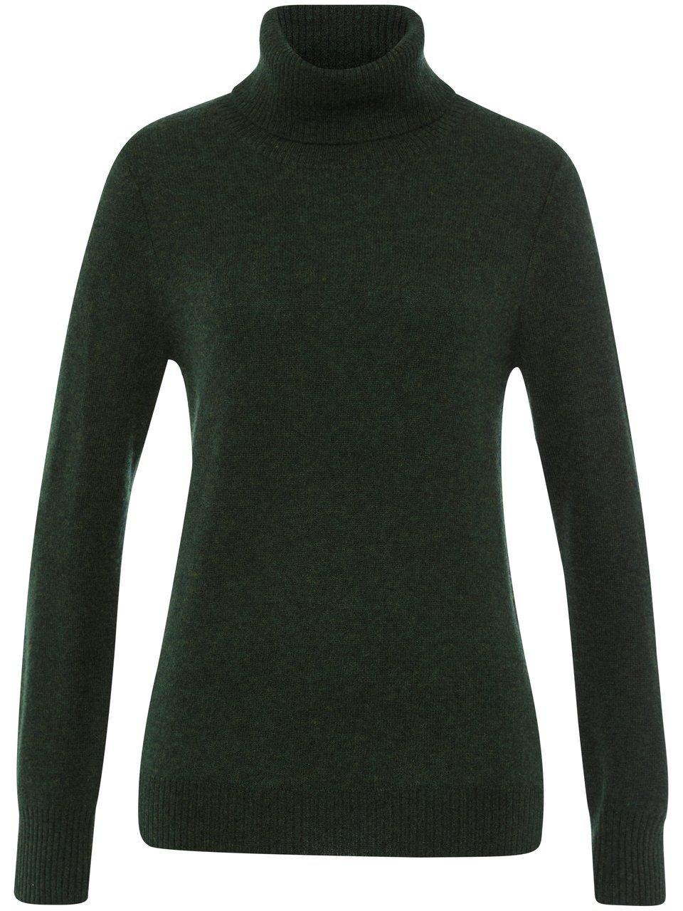 Coltrui 100% kasjmier lange mouwen Van Peter Hahn Cashmere groen