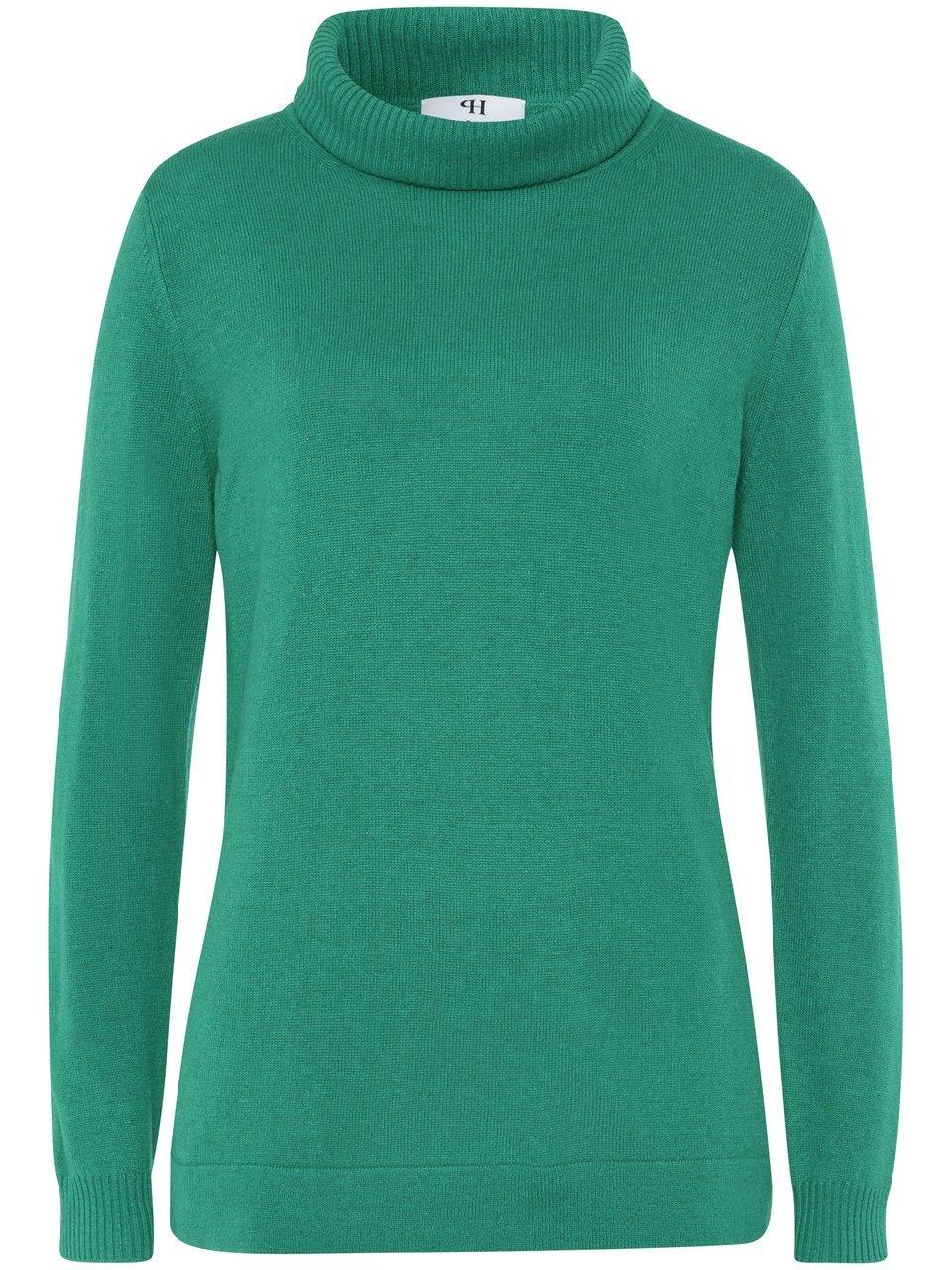 Rollkragen-Pullover Modell Tamara Peter Hahn Seide/Kaschmir grün günstig online kaufen