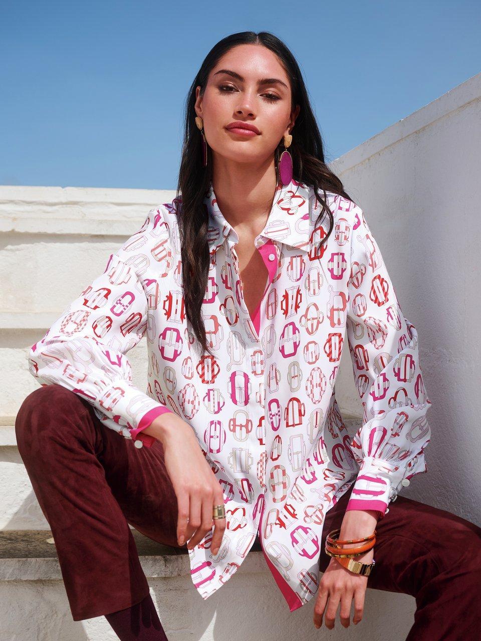 HERZEN´S ANGELEGENHEIT - Lange blouse in zijdemix