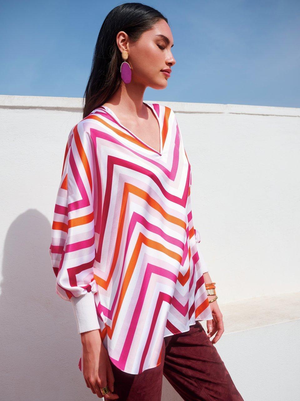 HERZEN S ANGELEGENHEIT La tunique imprime zigzag multicolore