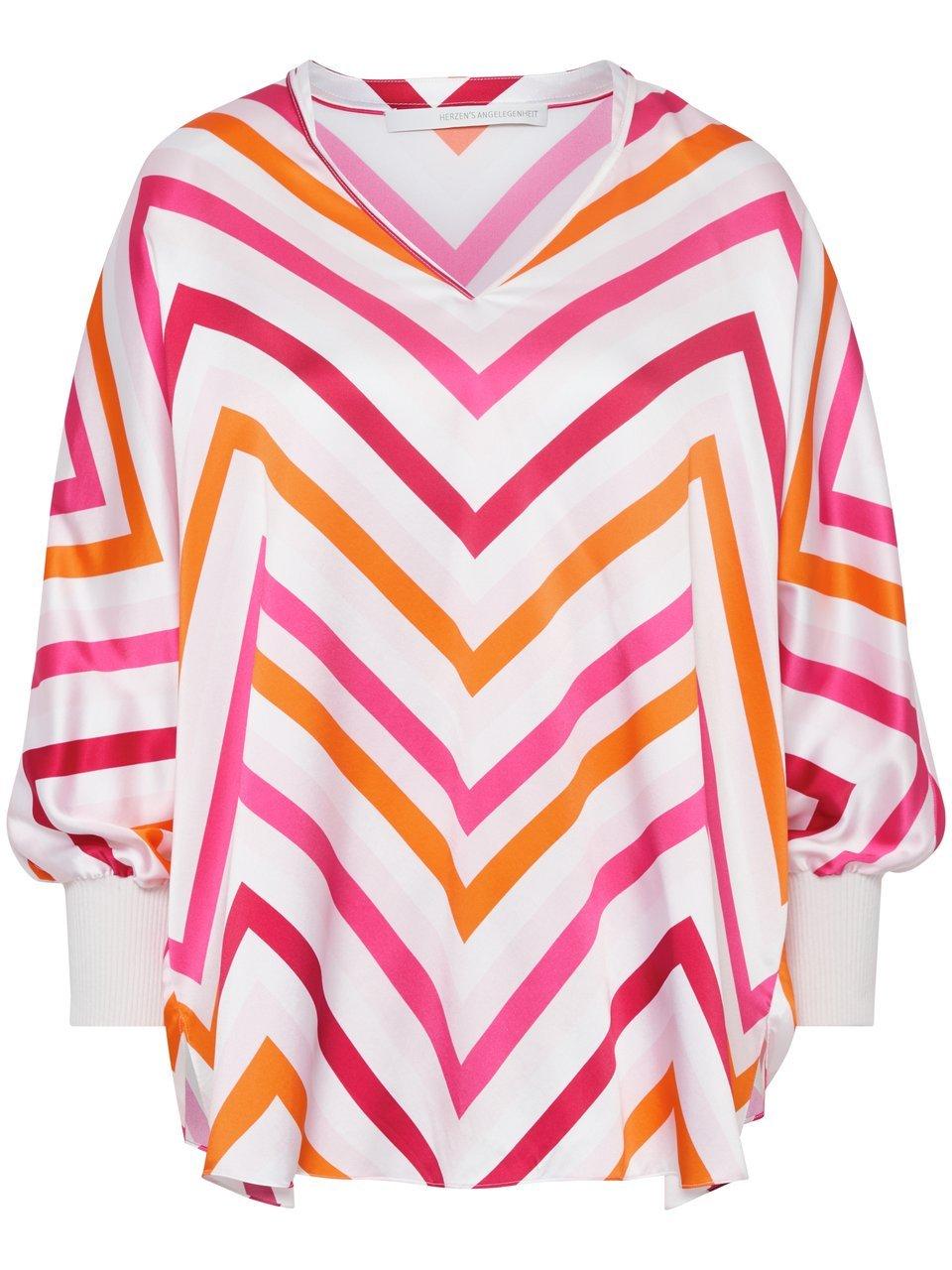 Lange blouse in zijdemix Van HERZEN´S ANGELEGENHEIT multicolour