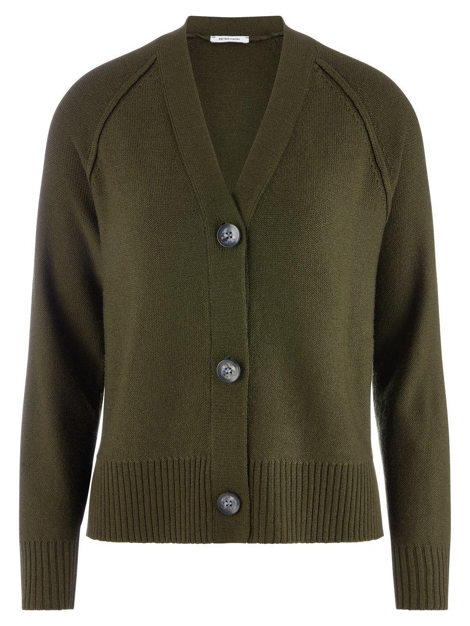 Strickjacke Peter Hahn grün günstig online kaufen