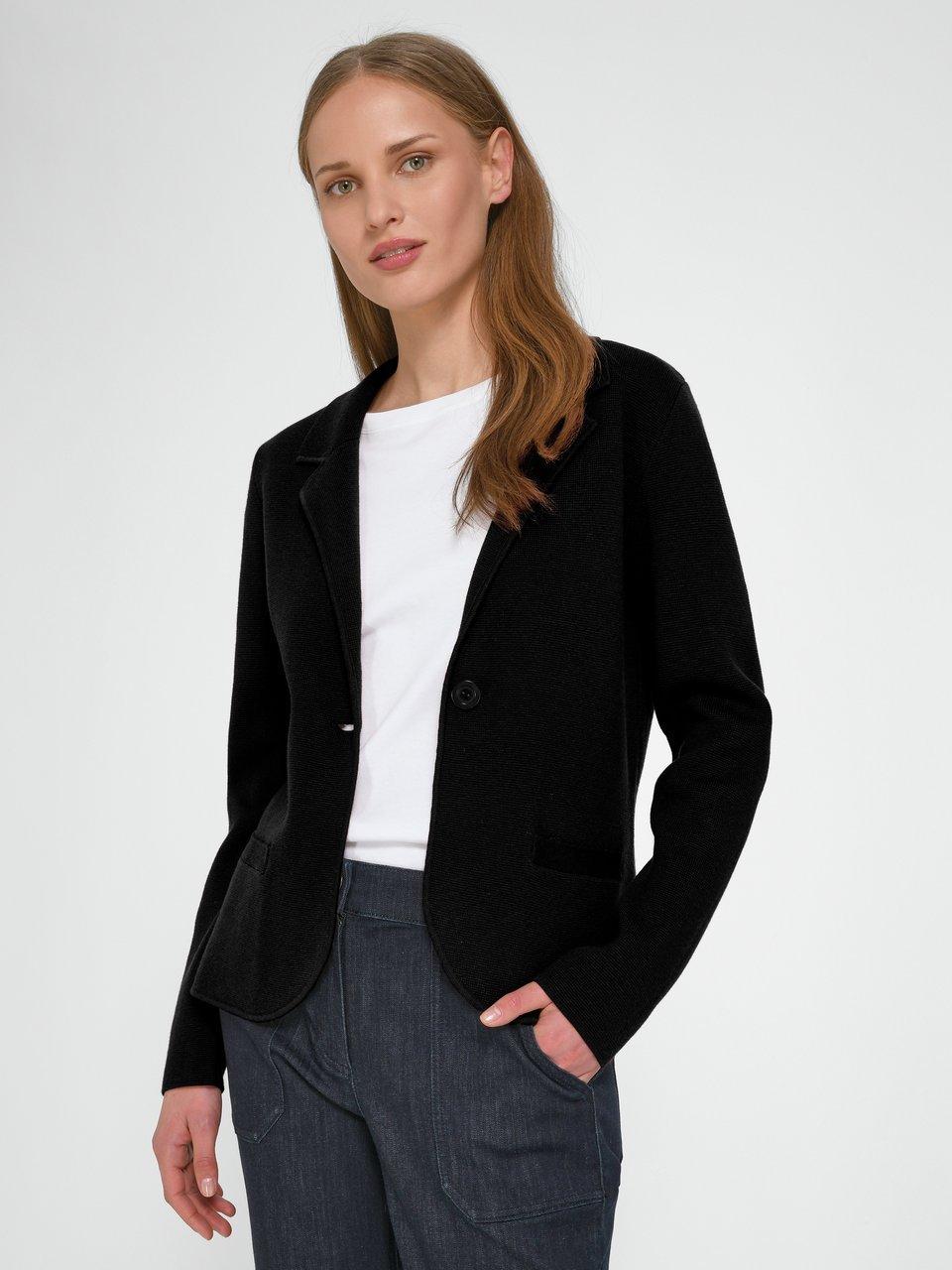 Peter Hahn - Tricotblazer met reverskraag