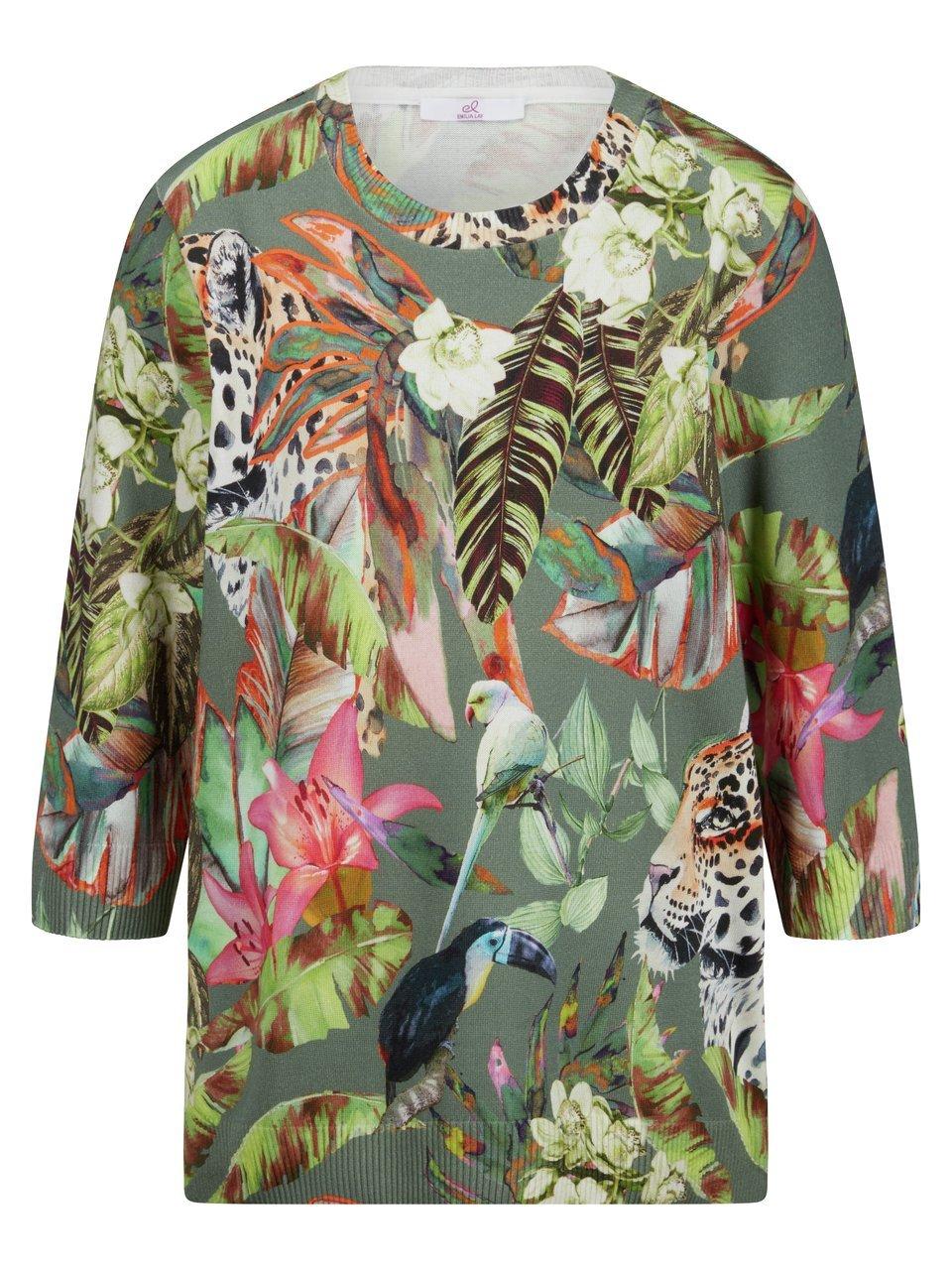 Rundhals-Pullover ­3/4-Arm Emilia Lay mehrfarbig günstig online kaufen