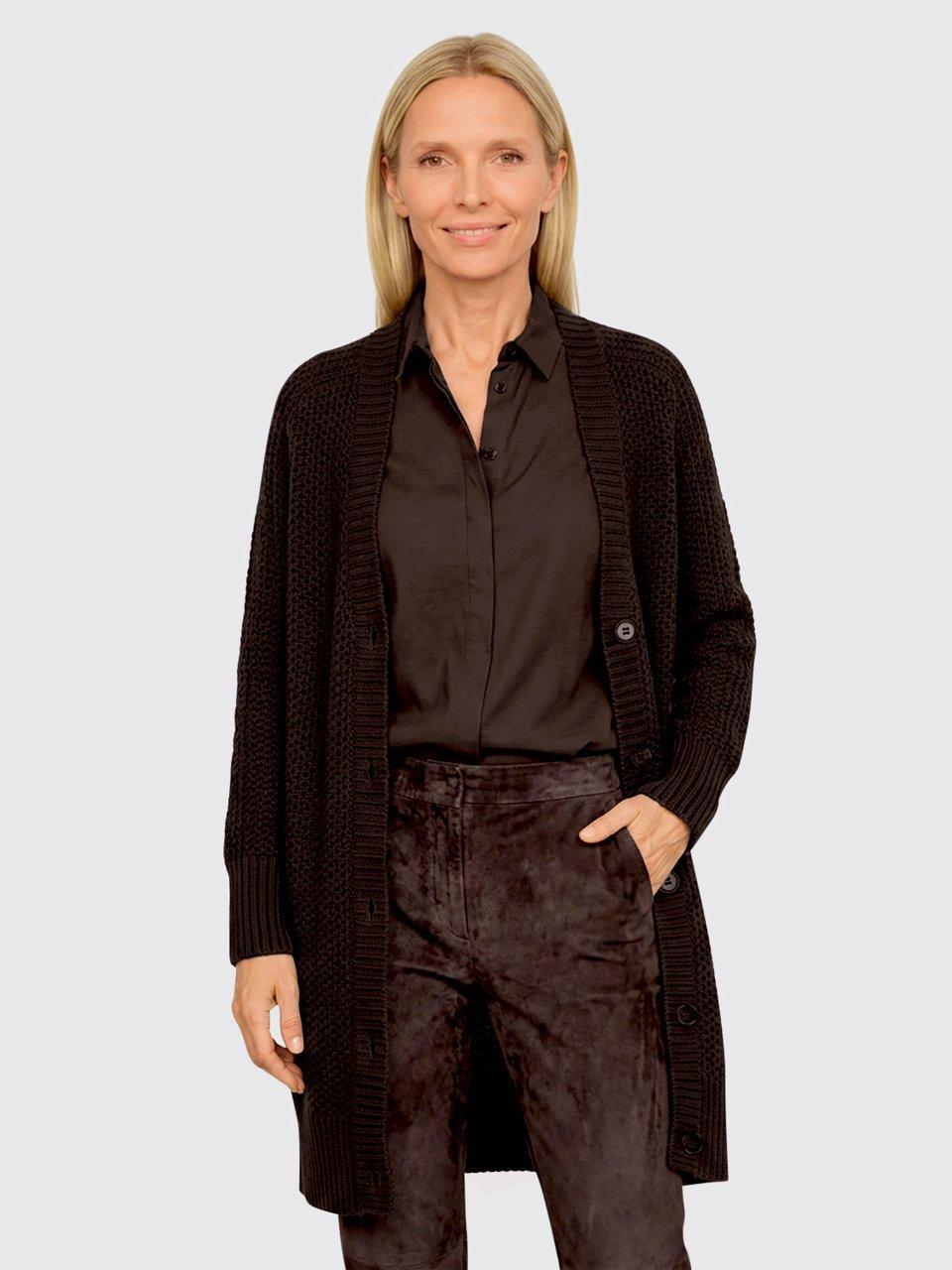 Fadenmeister Berlin - Long-Strickjacke aus Schurwolle und Kaschmir