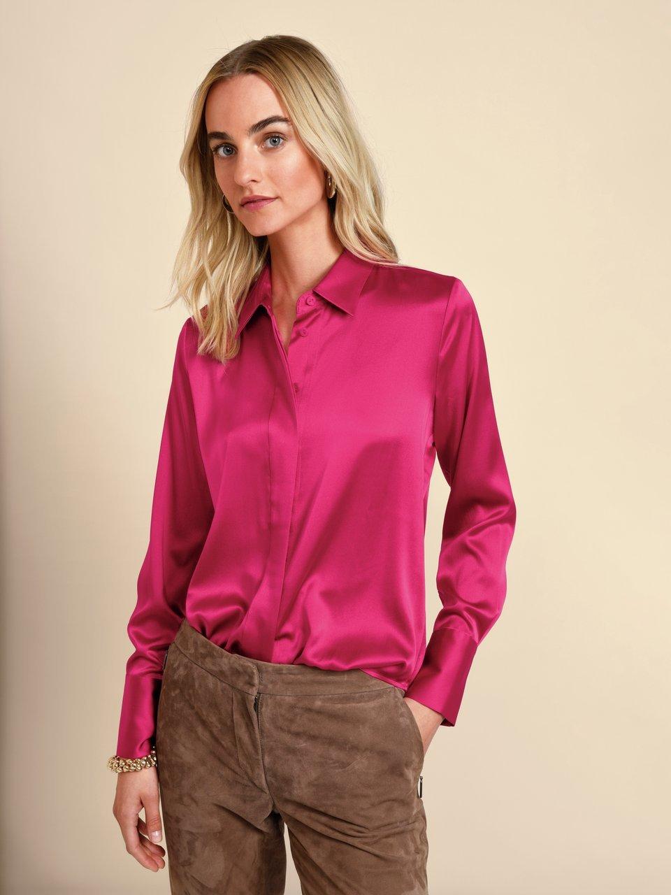 Blouse in zijdemix Van Fadenmeister Berlin pink