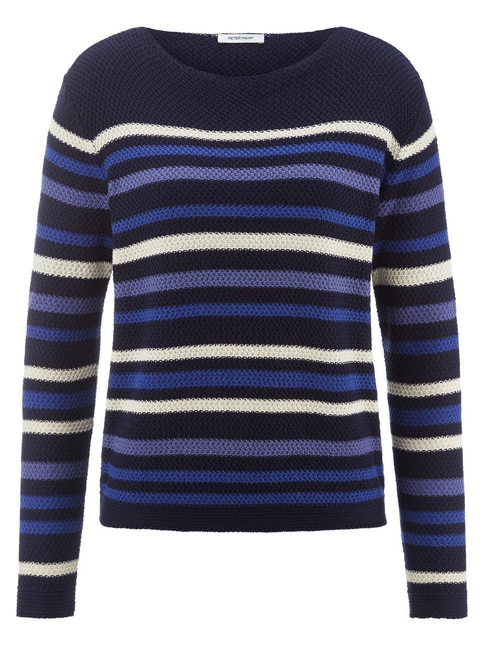 Pullover U-Boot-Ausschnitt Peter Hahn blau günstig online kaufen