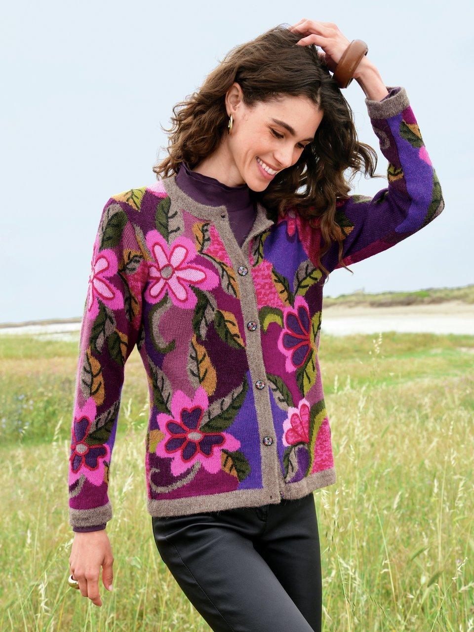 Inkadoro - Strickjacke mit Rundhals-­Ausschnitt