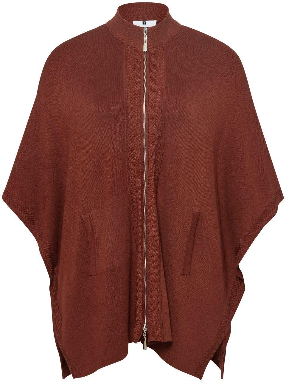 Anna Aura Gebreide poncho Van  bruin