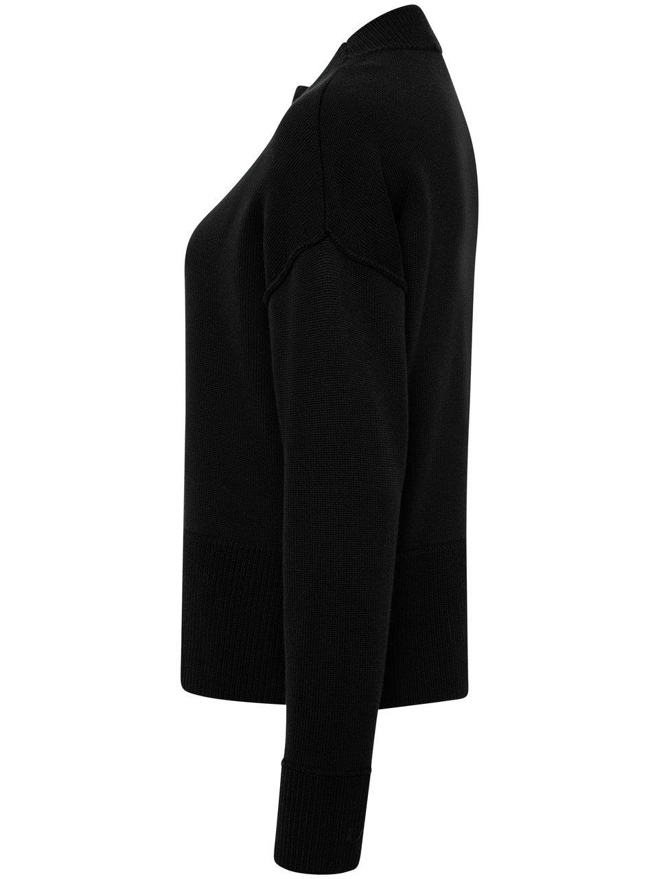 Thumbnail - Rundhals-Pullover Peter Hahn schwarz