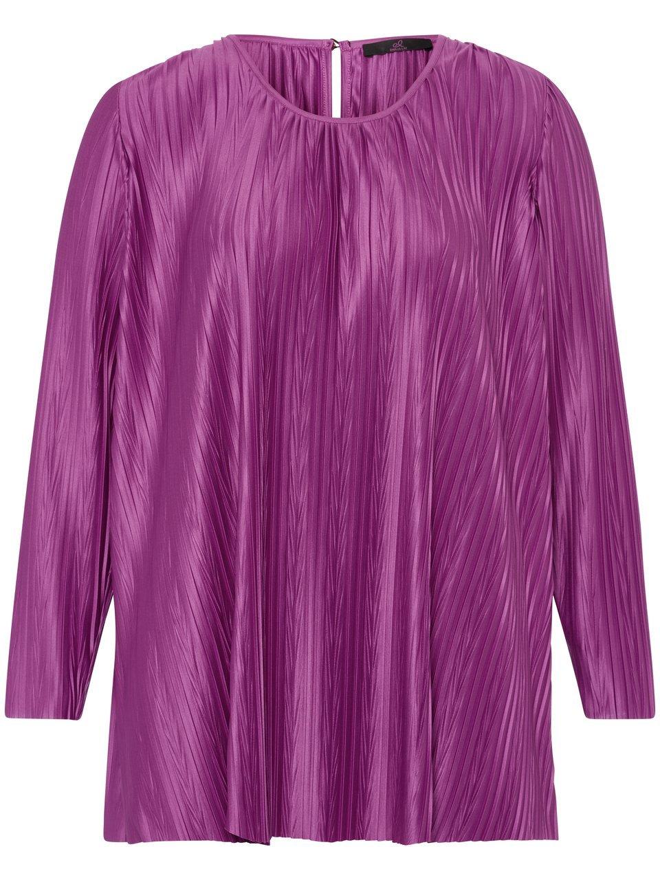 Thumbnail - Plissee-Bluse Rundhals-­Ausschnitt Emilia Lay pink