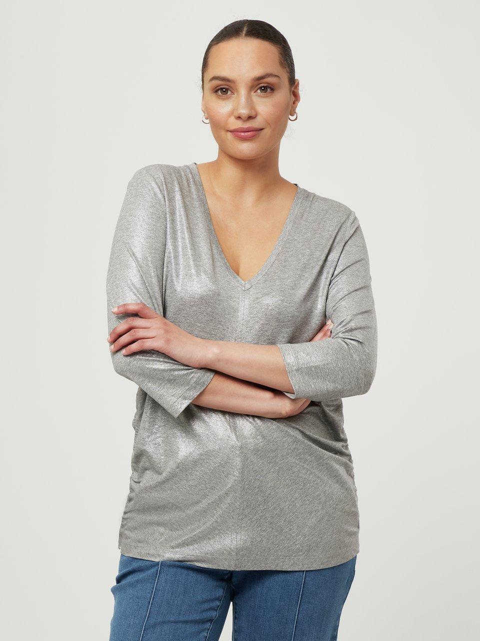 Emilia Lay - Shirt met V-hals en 3/4-mouwen