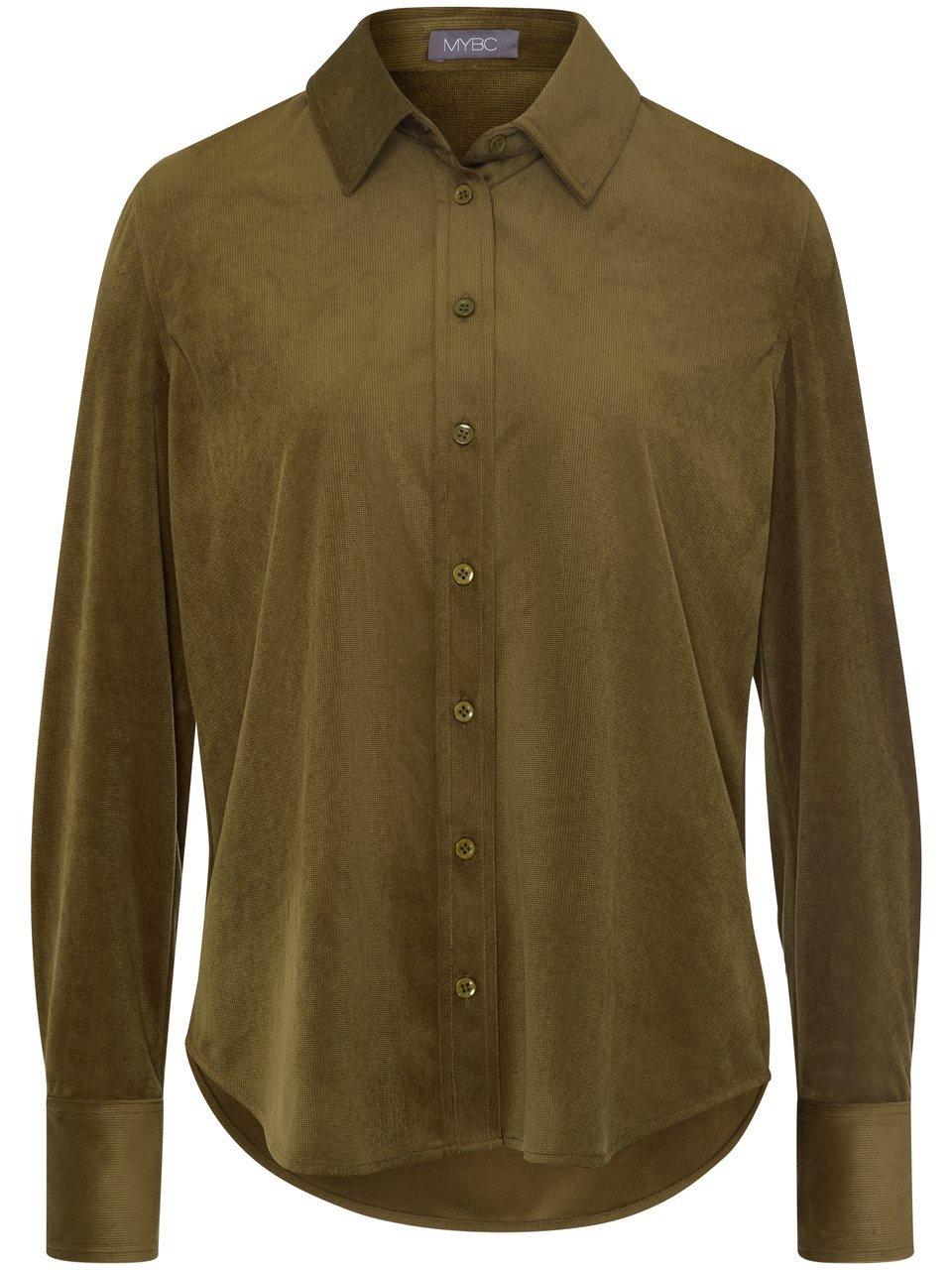 Corduroy-blouse lange mouwen Van MYBC groen