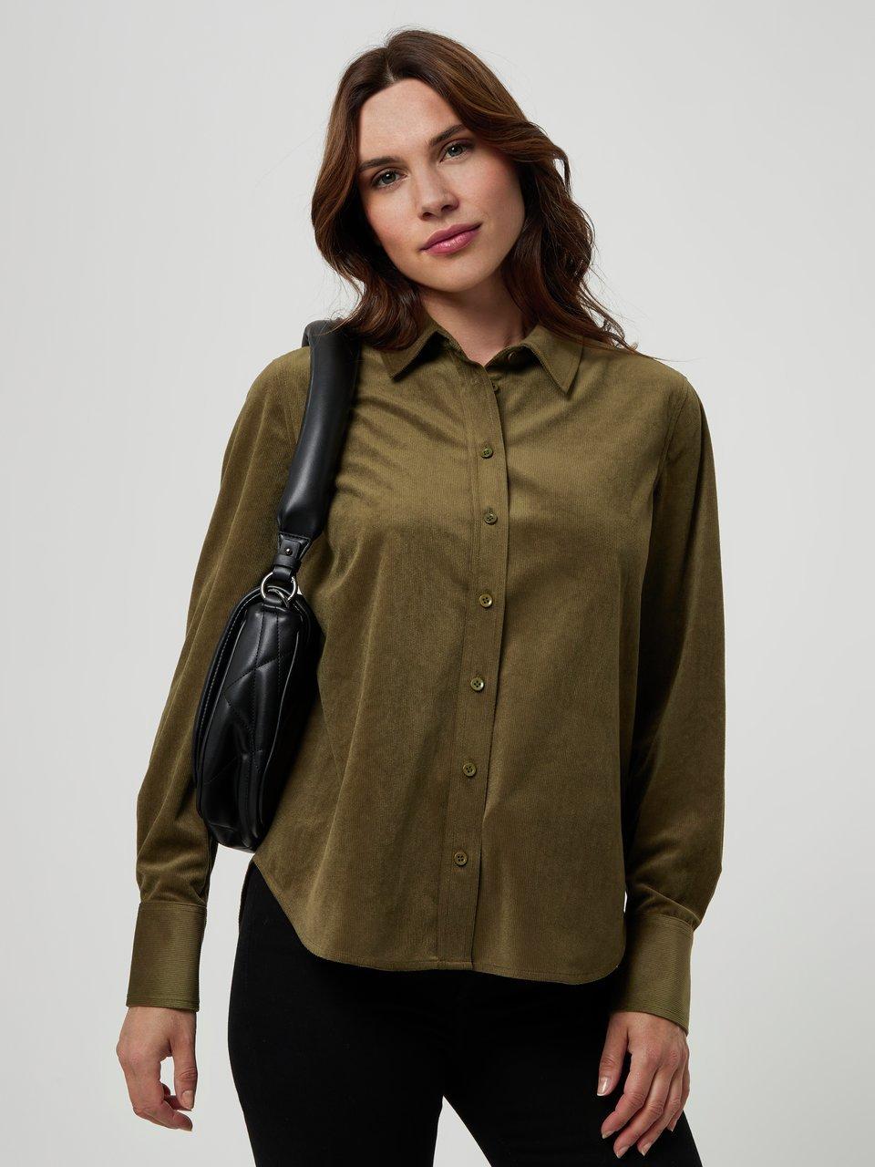 MYBC - Corduroy-blouse met lange mou­wen