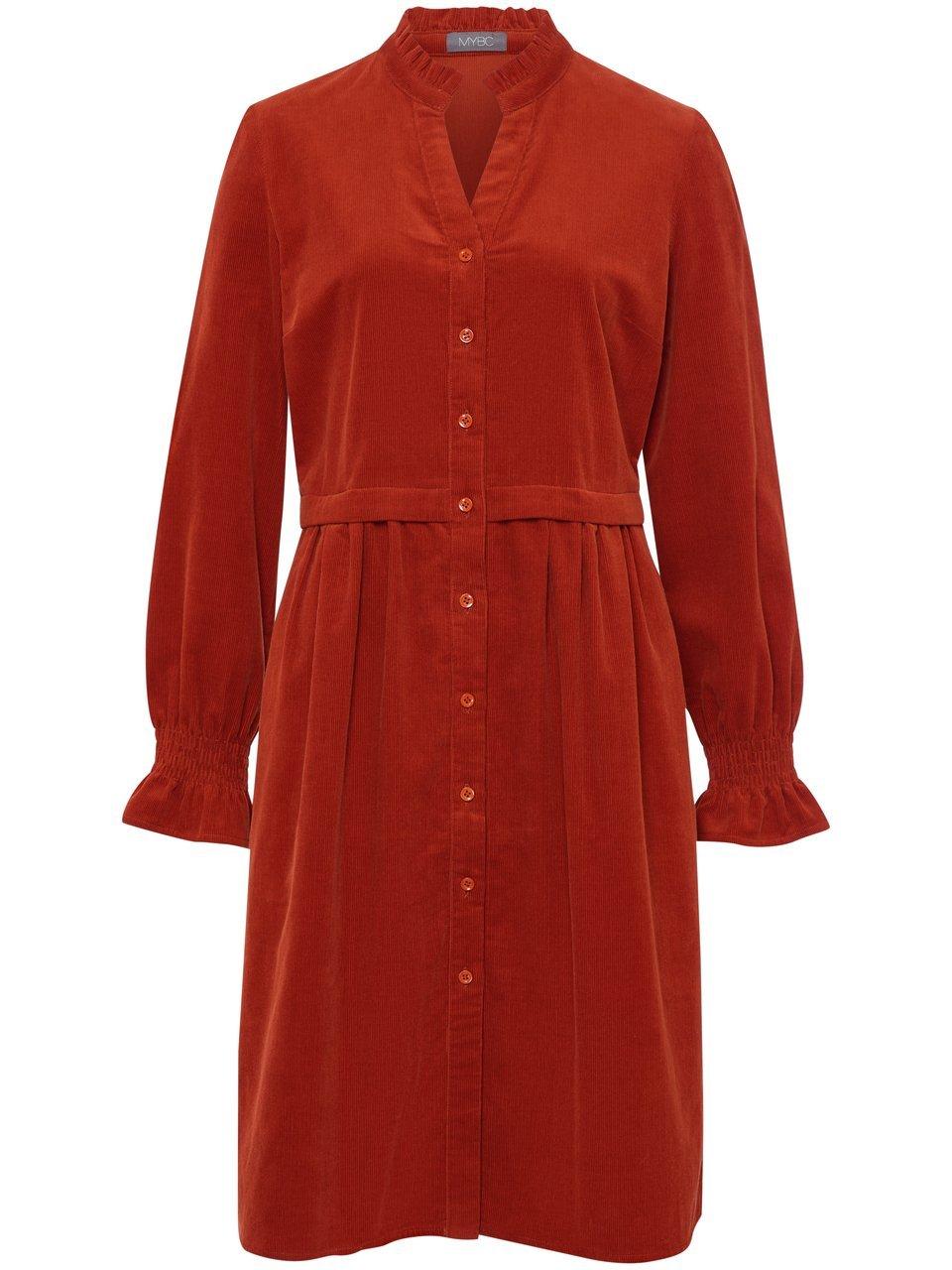 Cord-Kleid MYBC orange günstig online kaufen