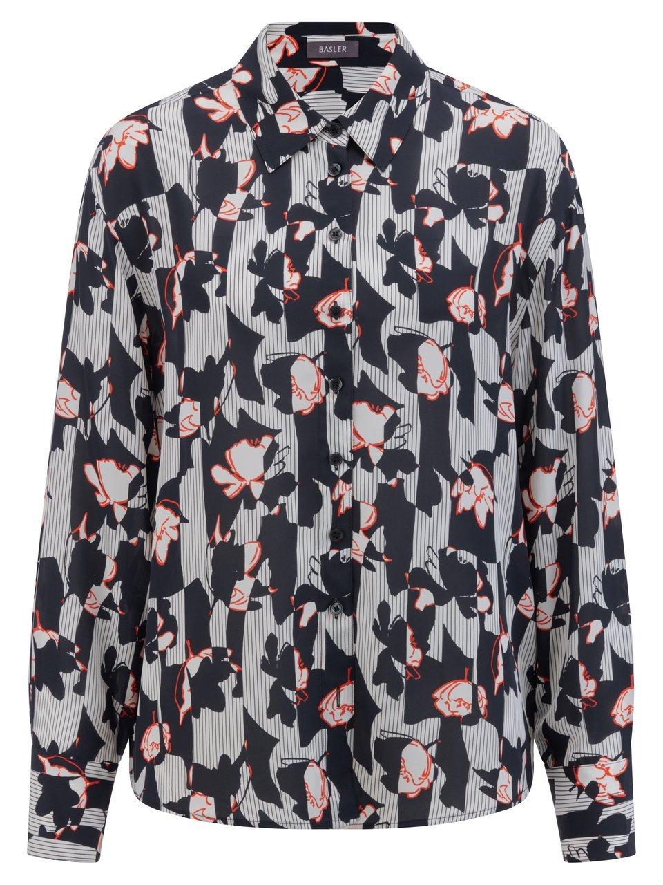 Long-Bluse überschnittener Schulter BASLER mehrfarbig günstig online kaufen