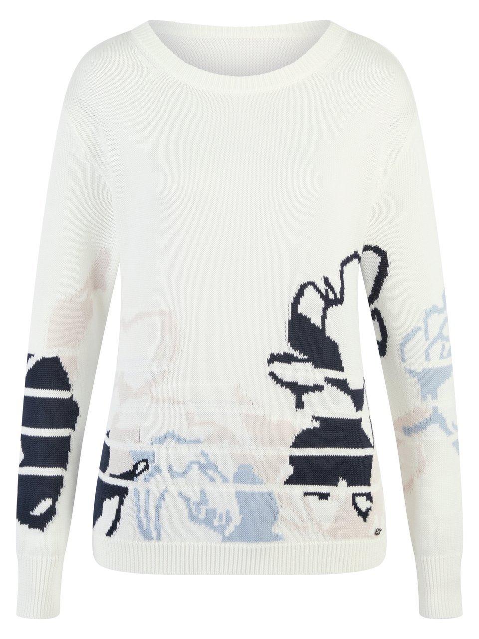 Rundhals-Pullover BASLER weiss günstig online kaufen