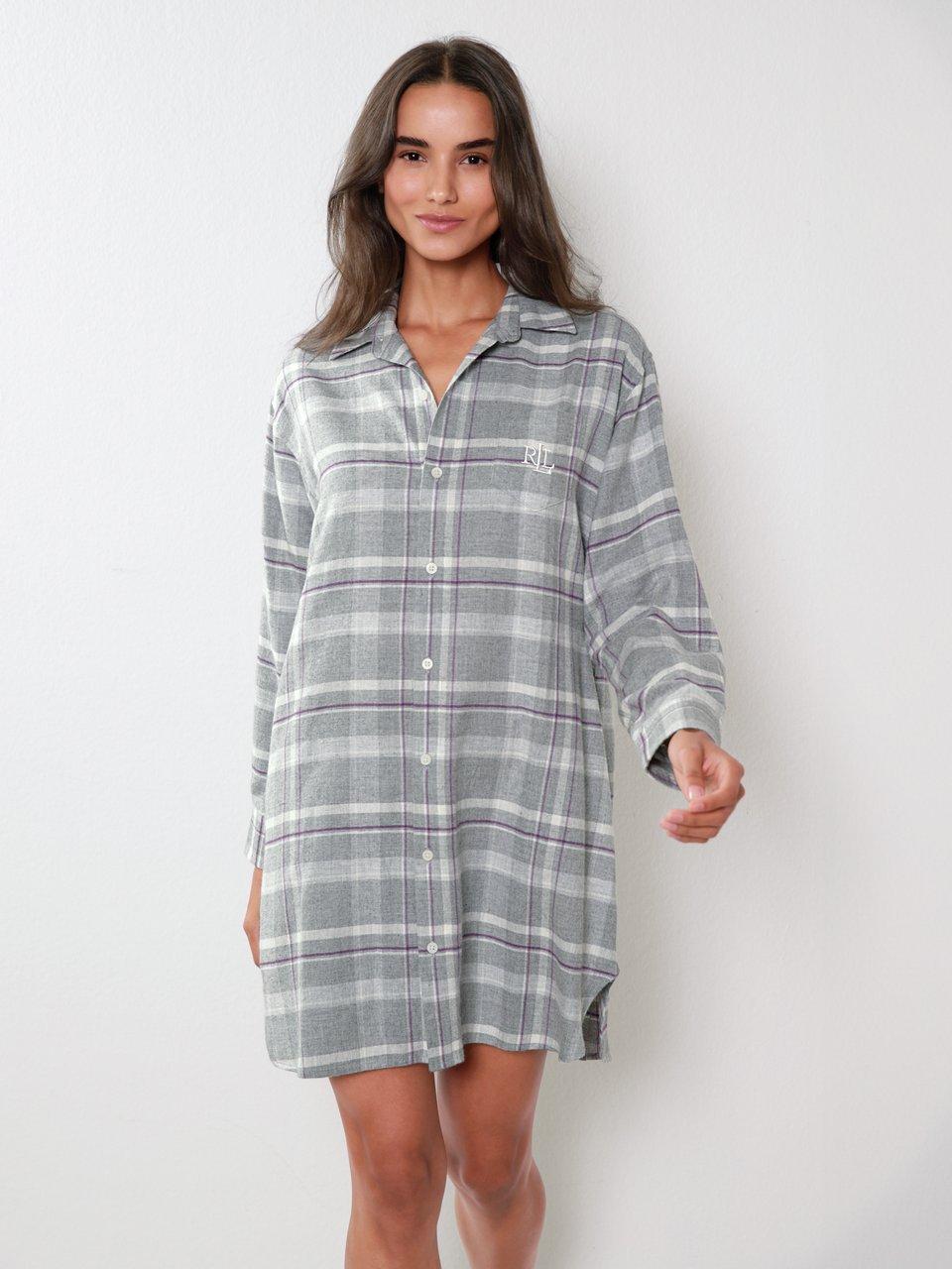 Lauren Ralph Lauren La chemise de nuit gris chine