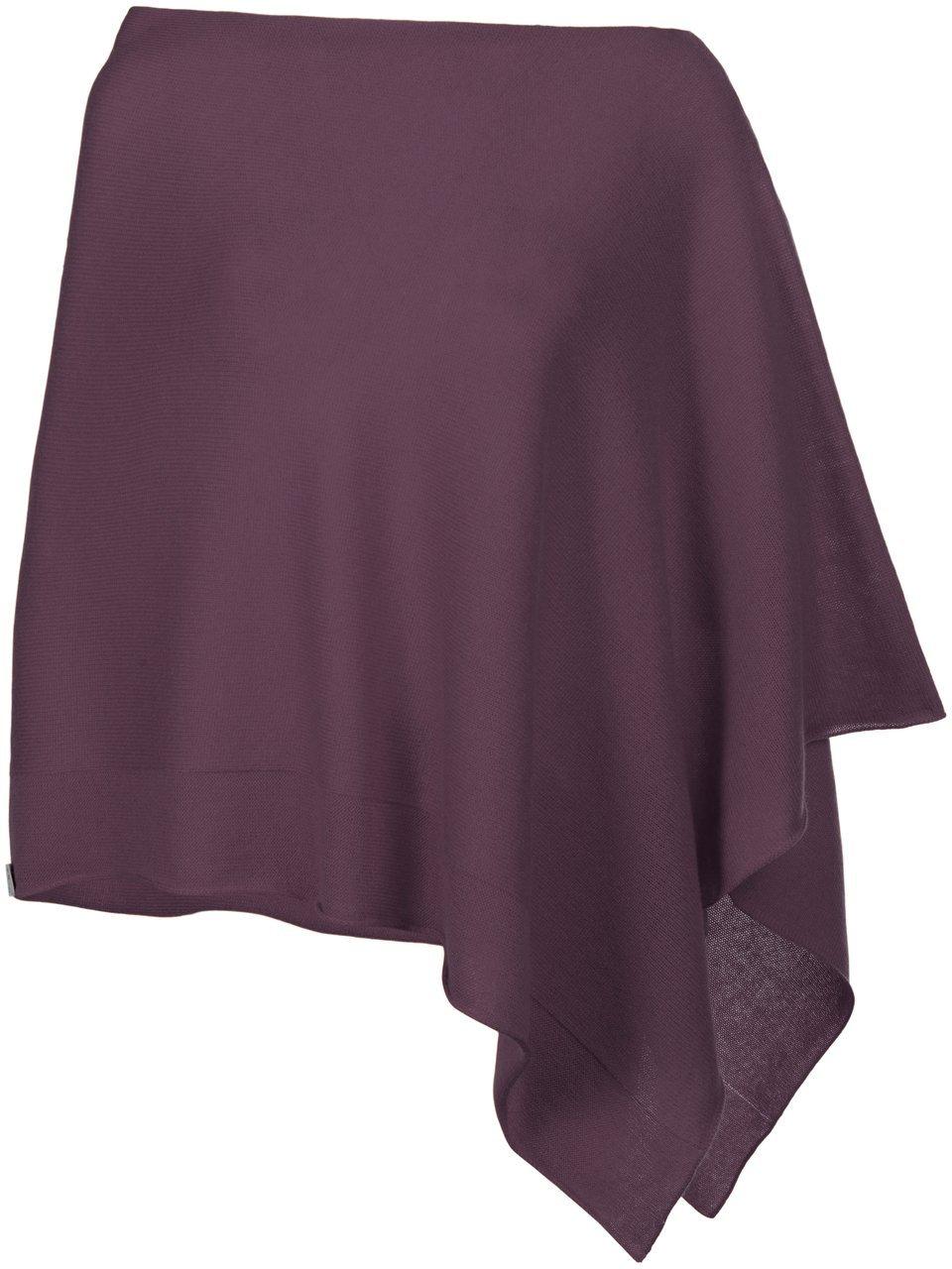 Poncho 100% kasjmier Van Peter Hahn Cashmere rood