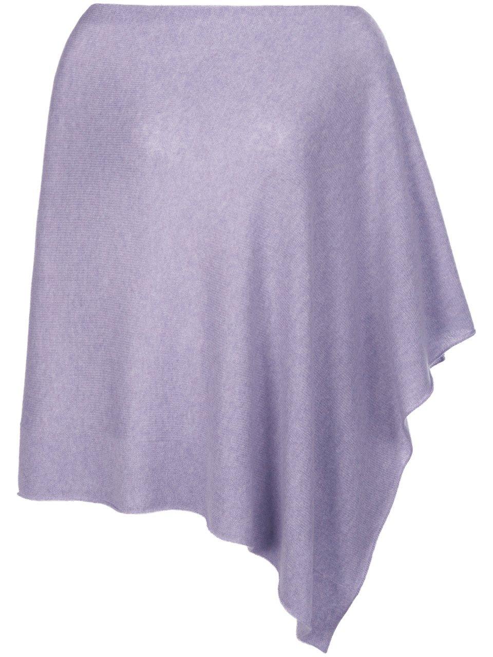 Poncho 100% kasjmier Van Peter Hahn Cashmere paars