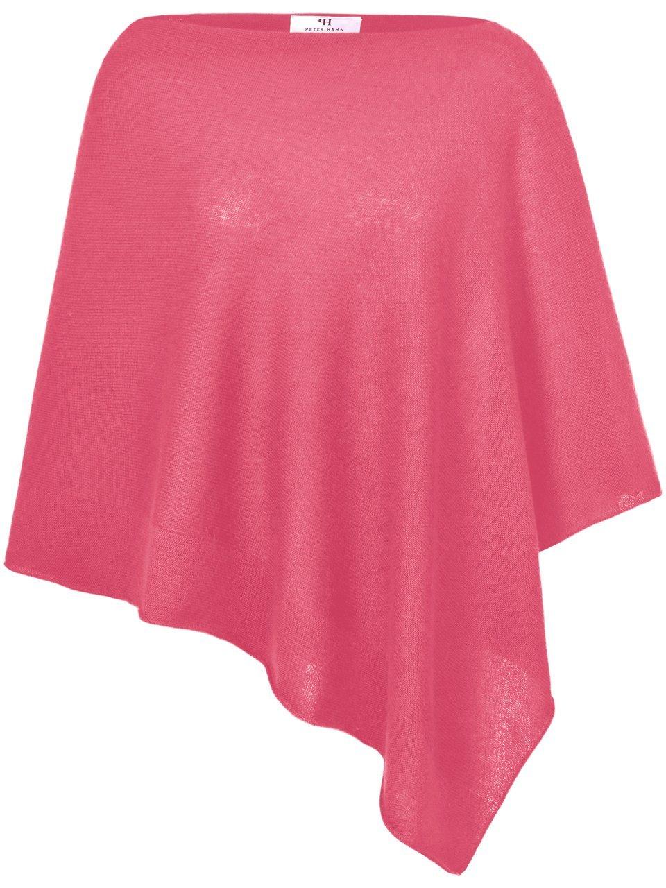 Poncho 100% kasjmier Van Peter Hahn Cashmere roze