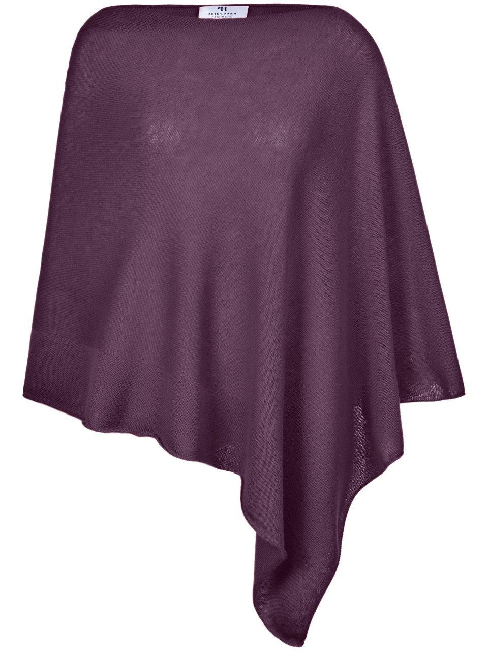 Poncho 100% kasjmier Van Peter Hahn Cashmere paars